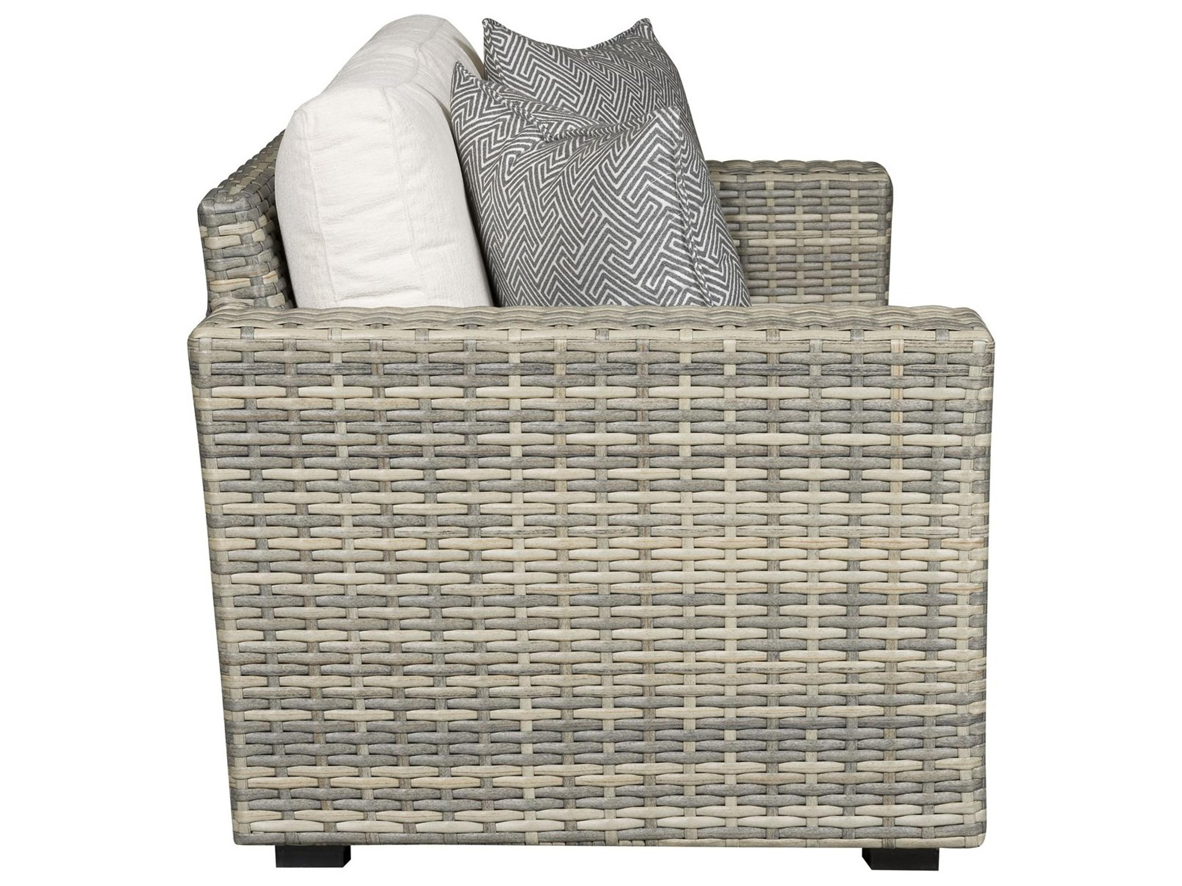 Vanguard Furniture Outdoor Montclair Wicker Cushion Sofa