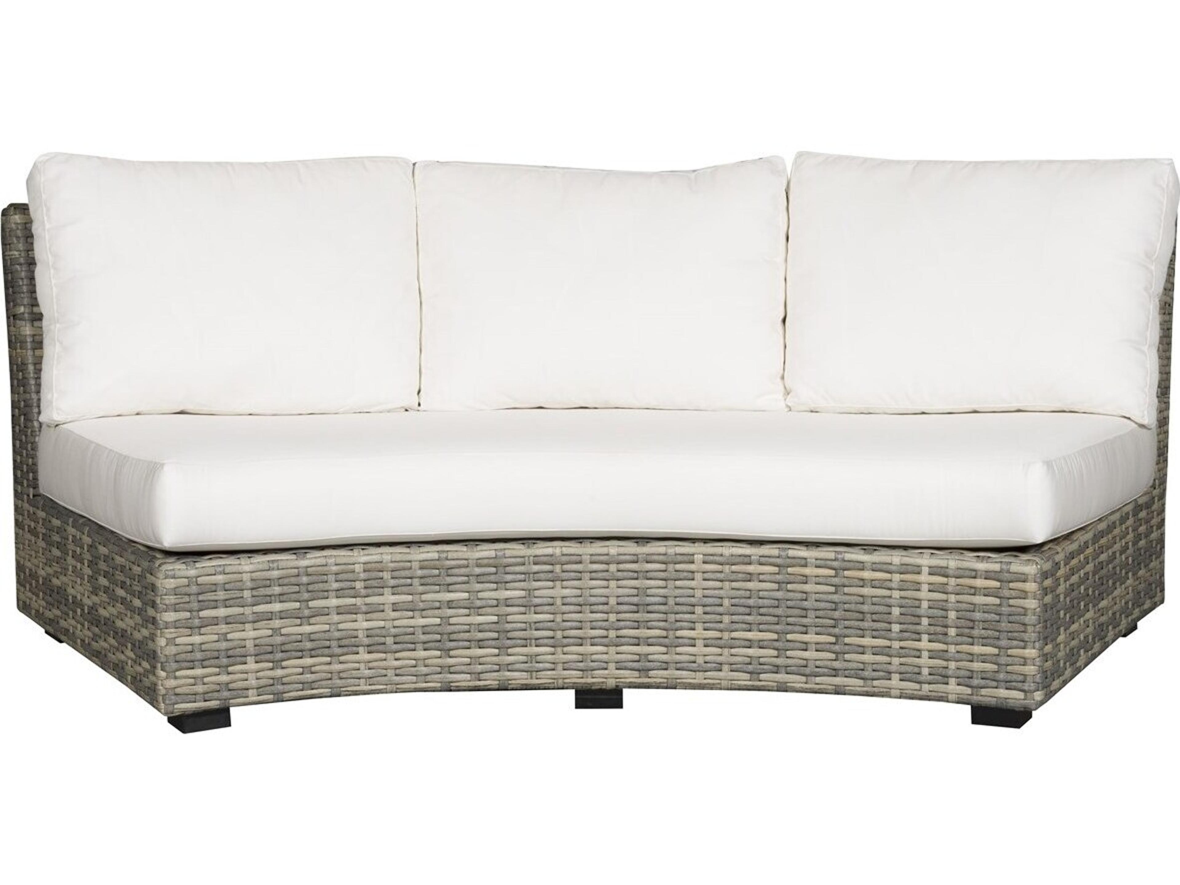 Vanguard Furniture Outdoor Montclair Large Curved Armless Sofa