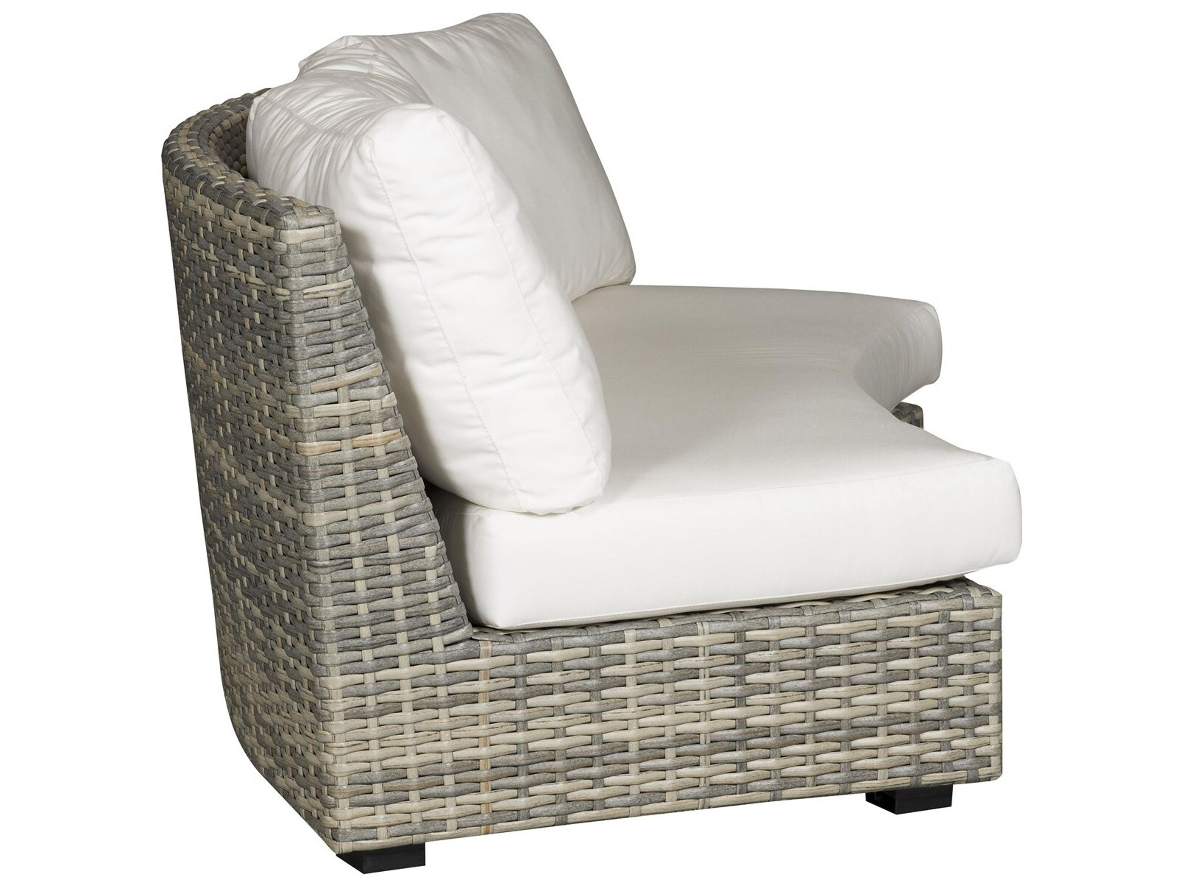 Vanguard Furniture Outdoor Montclair Large Curved Armless Sofa