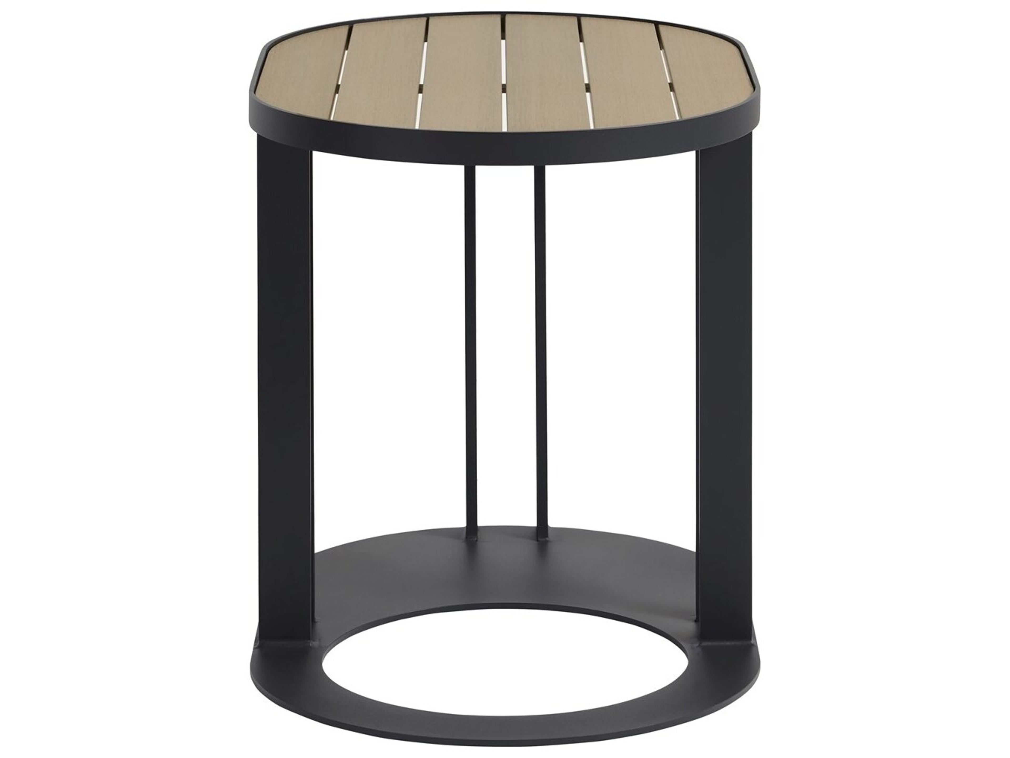 Vanguard Furniture Michael Weiss Montecito Aluminum Shadow Oval Accent Table