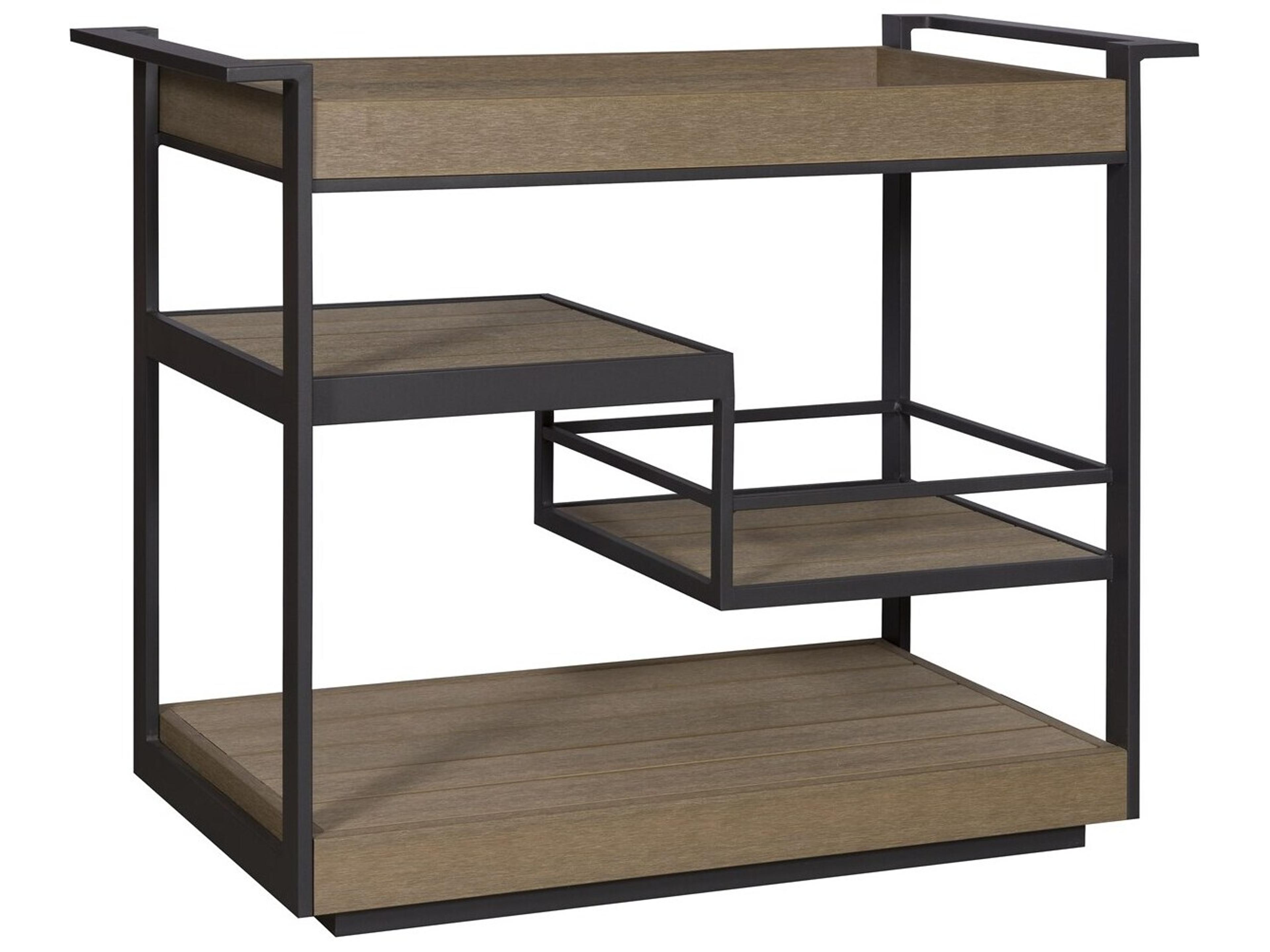 Vanguard Furniture Michael Weiss Montecito Aluminum Shadow Serving Cart