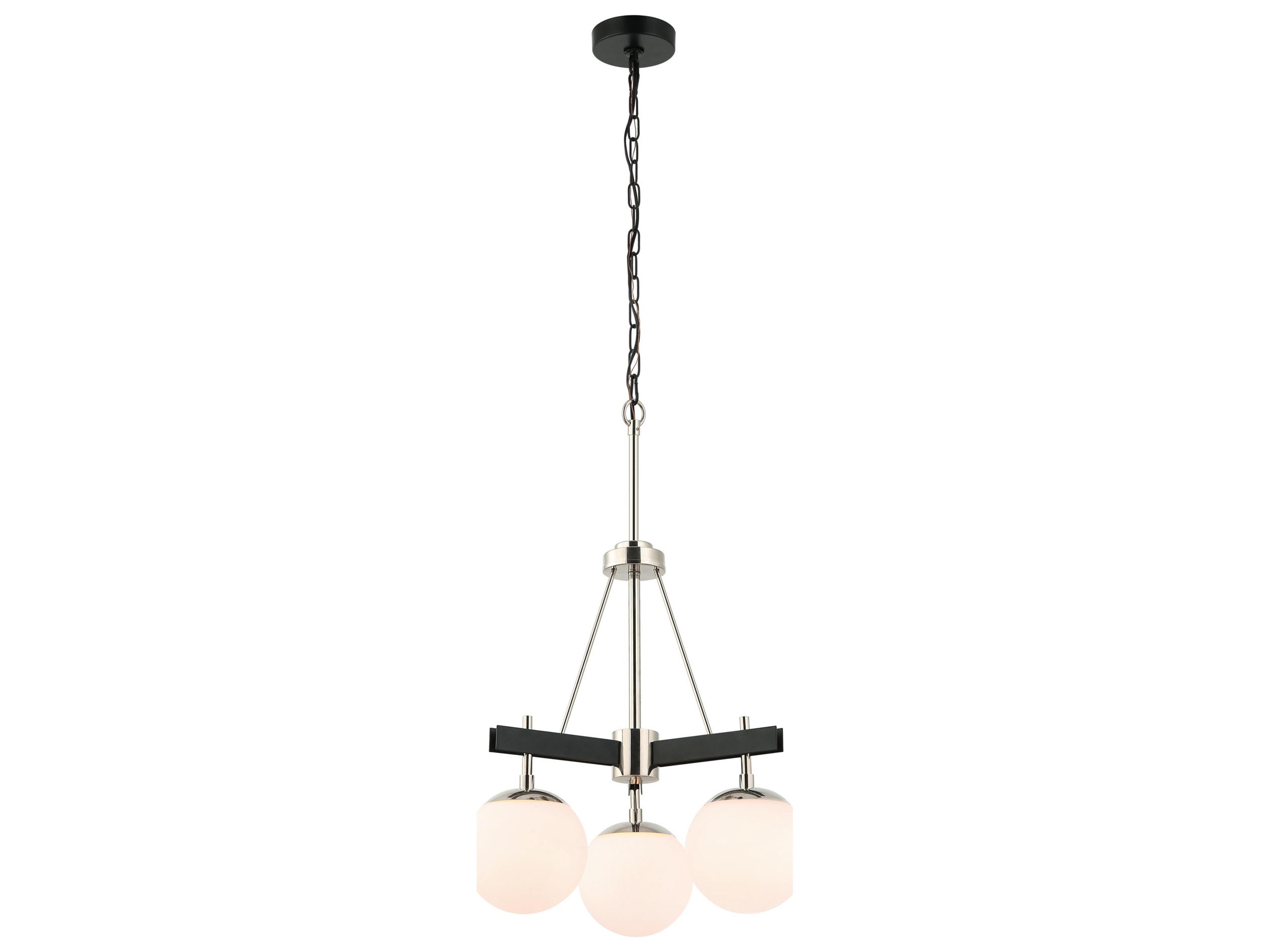 Varaluz Allie Nickel Globe Chandelier