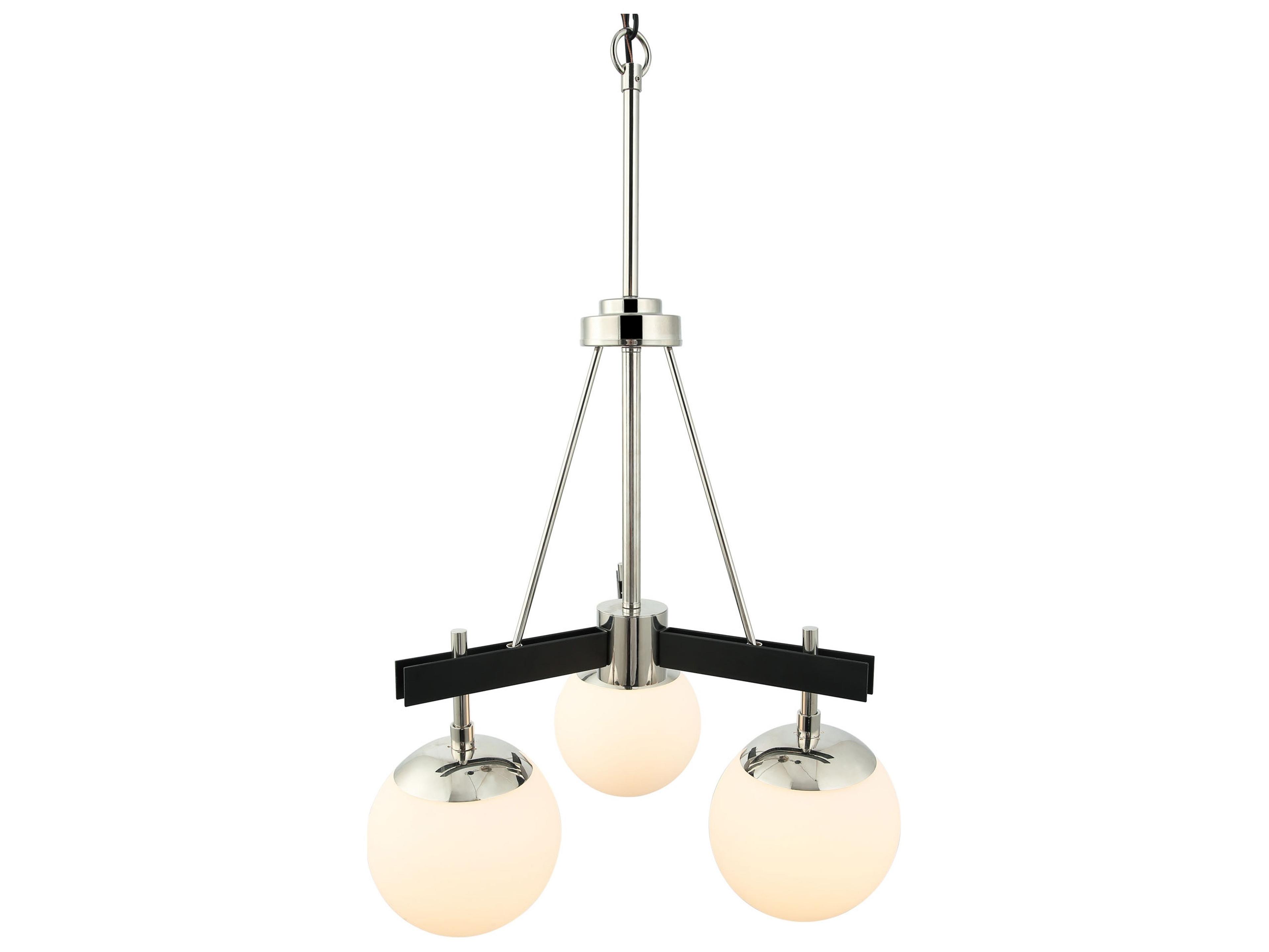 Varaluz Allie Nickel Globe Chandelier
