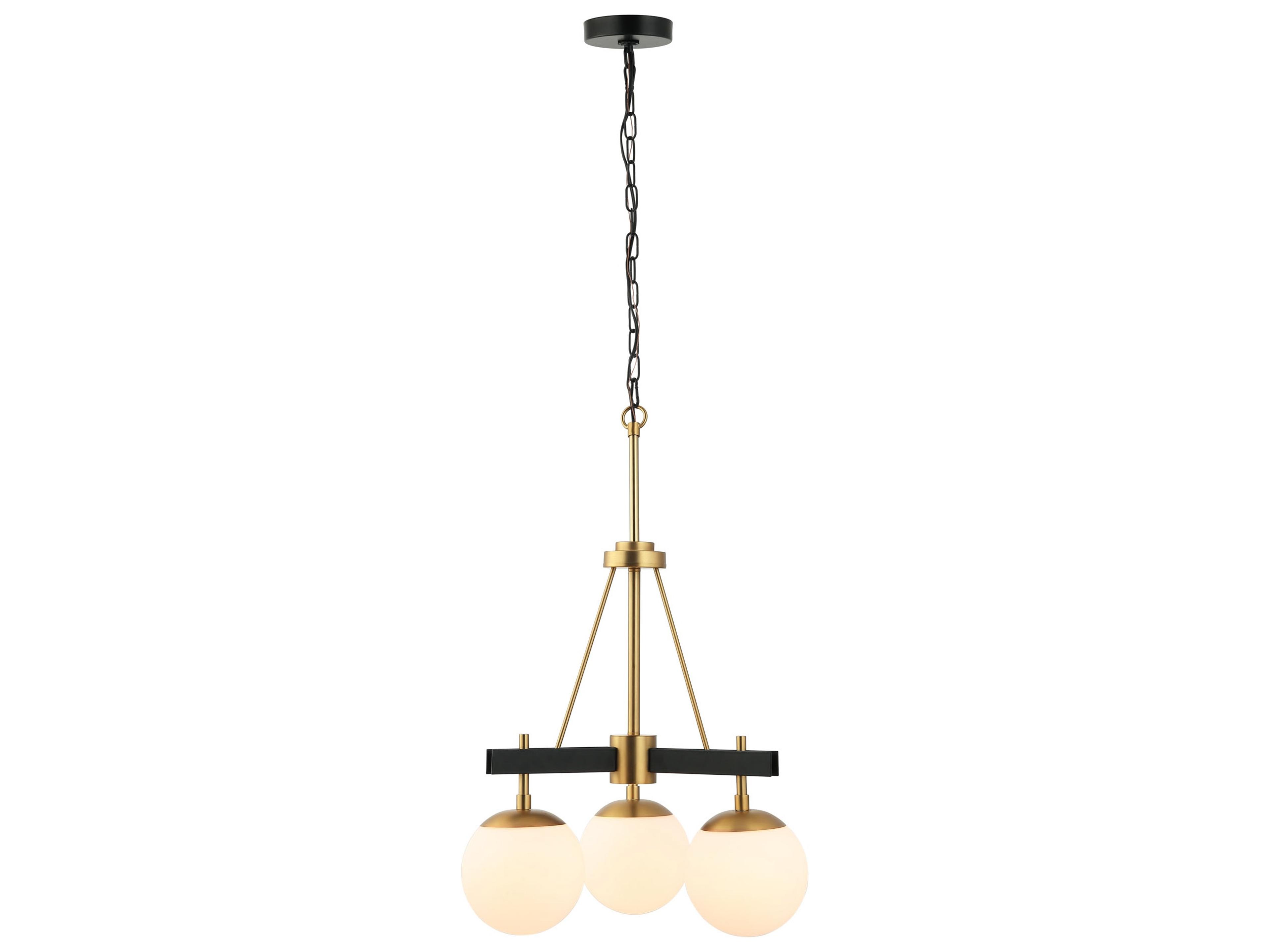 Varaluz Allie Brass Globe Chandelier