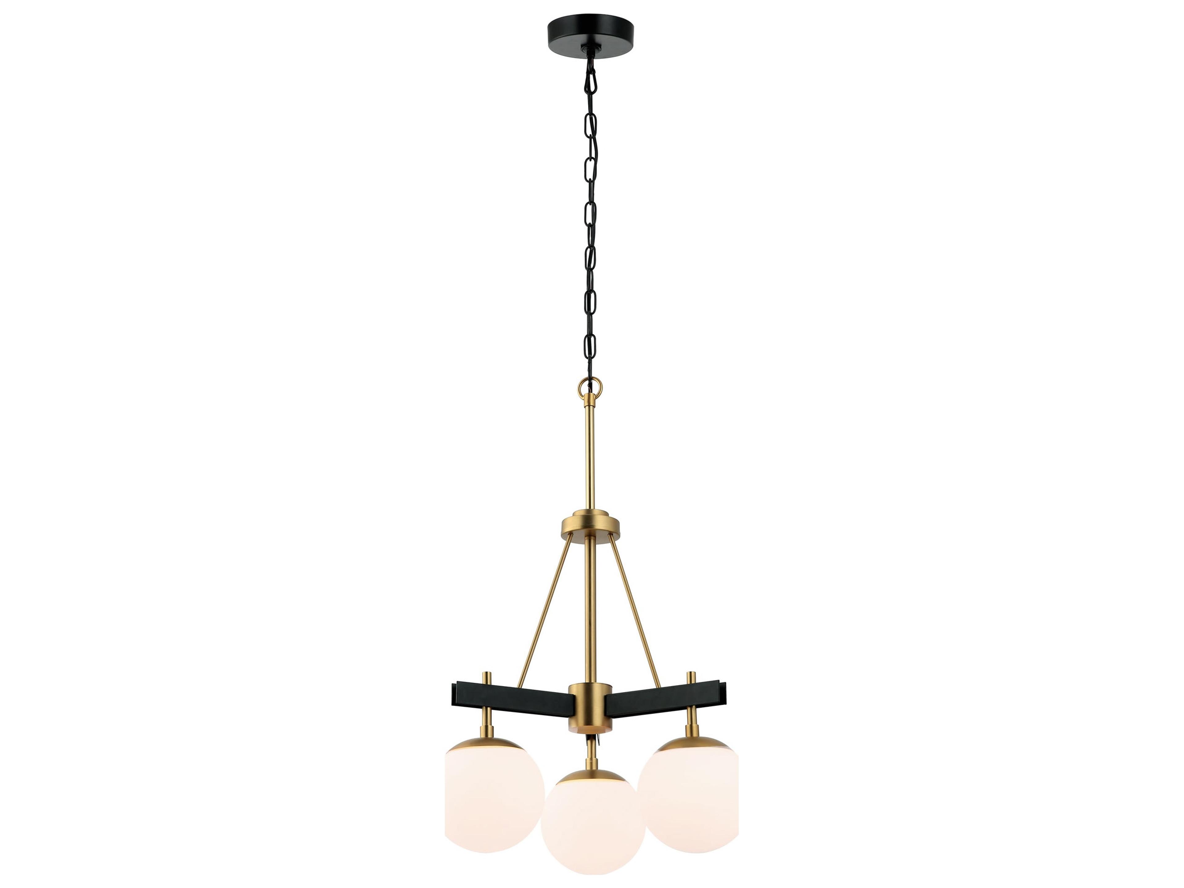 Varaluz Allie Brass Globe Chandelier