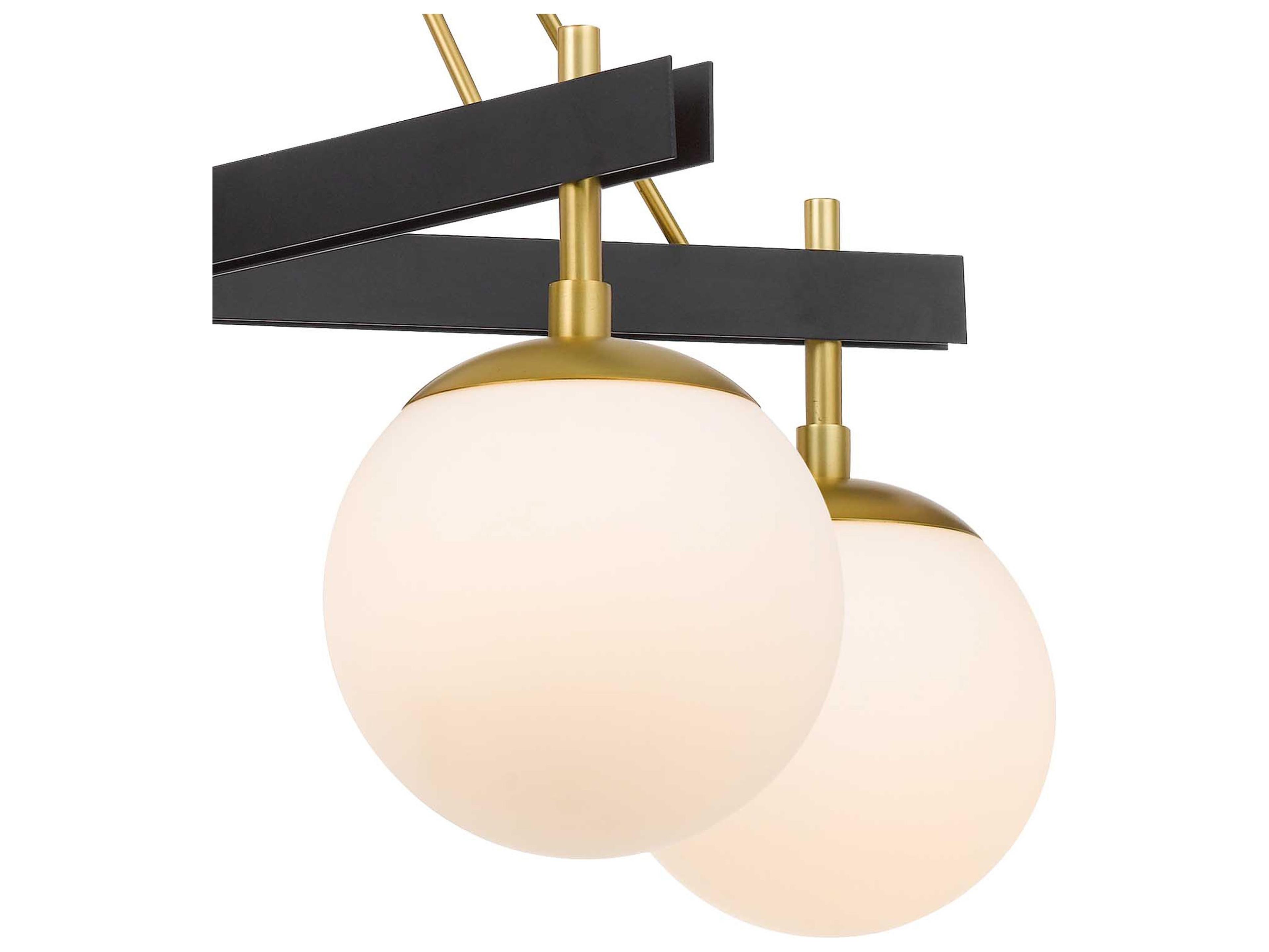 Varaluz Allie Brass Globe Chandelier