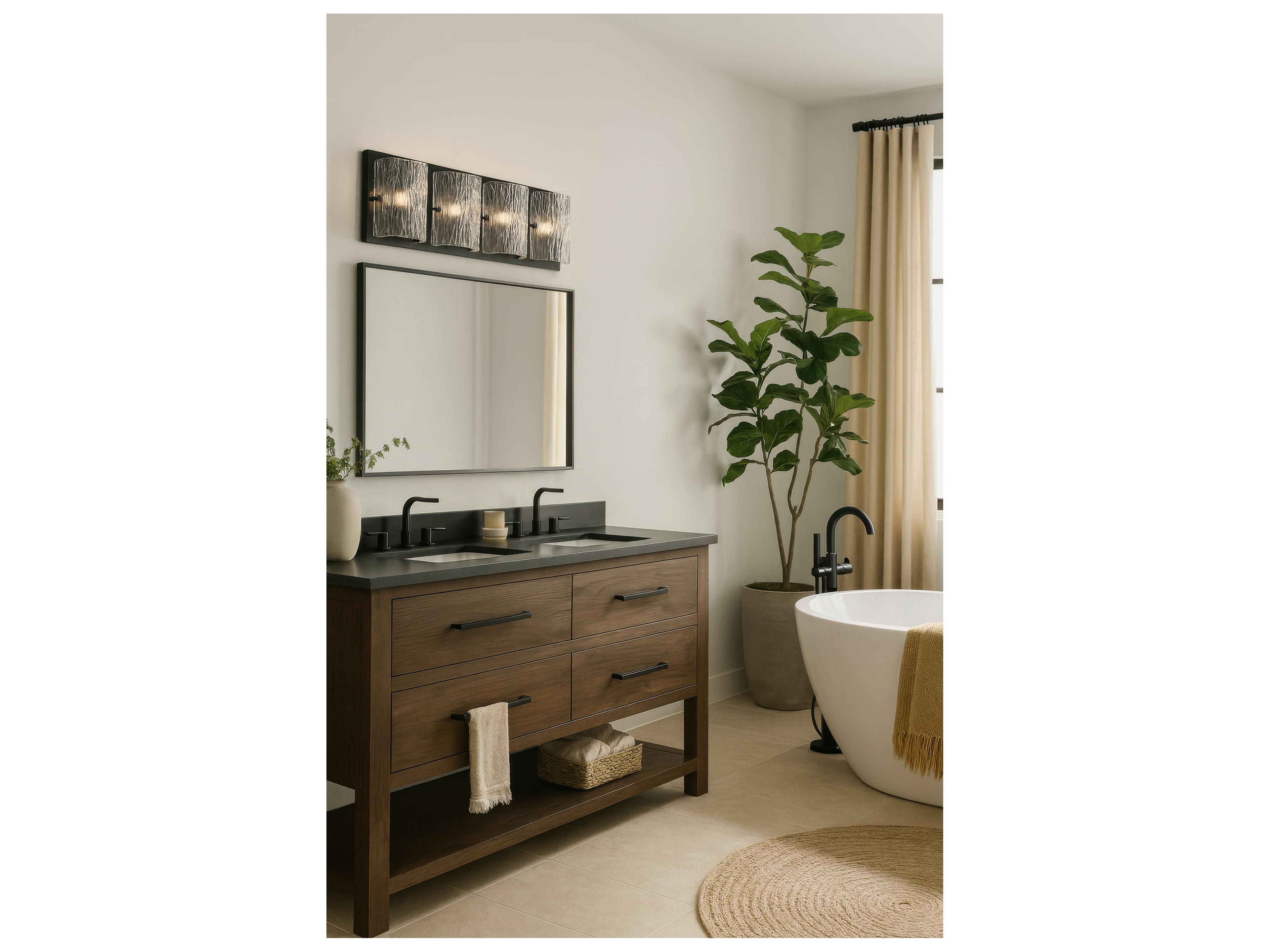 Varaluz Morgan Black Vanity Light