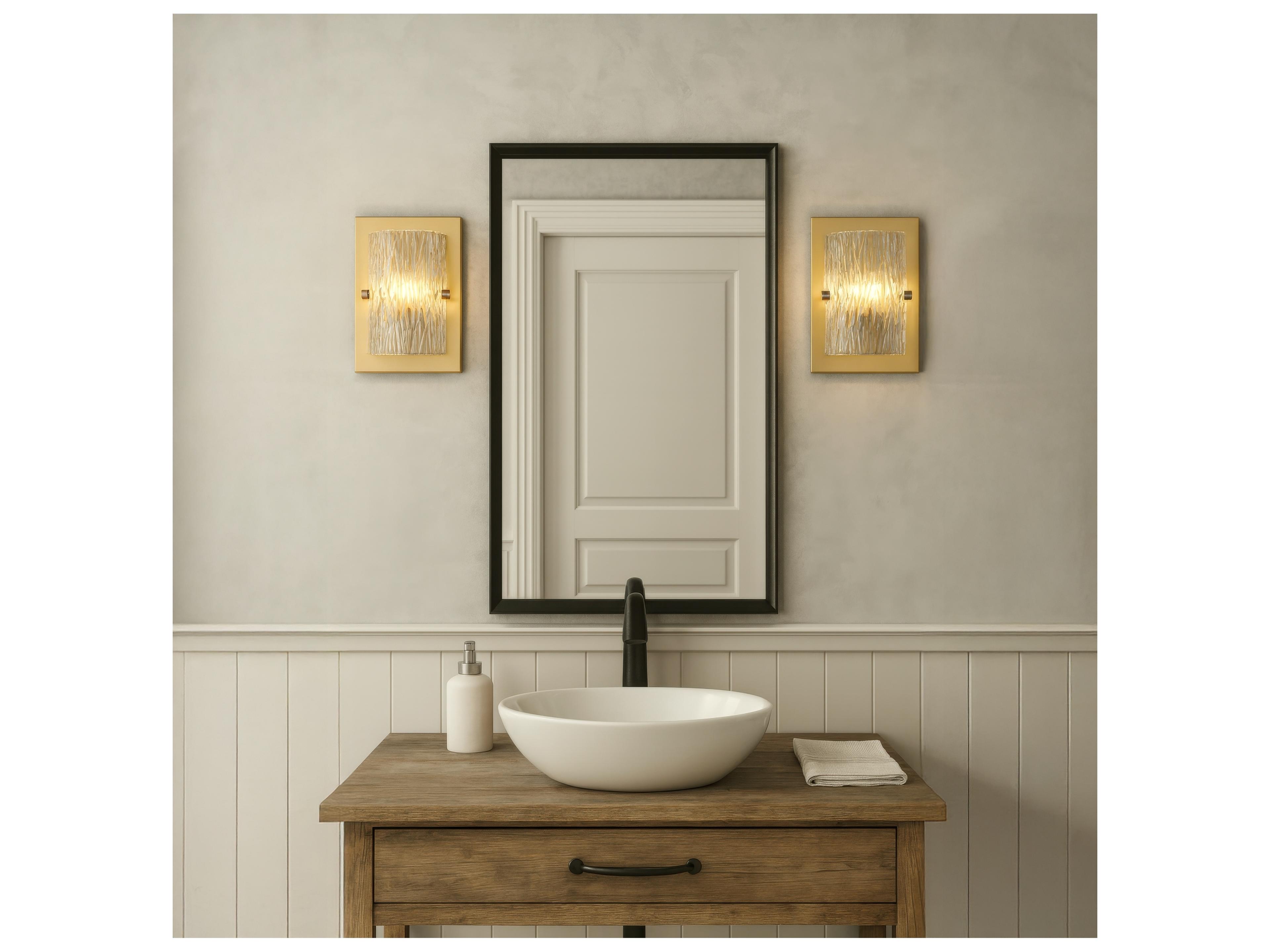 Varaluz Morgan Brass Wall Sconce