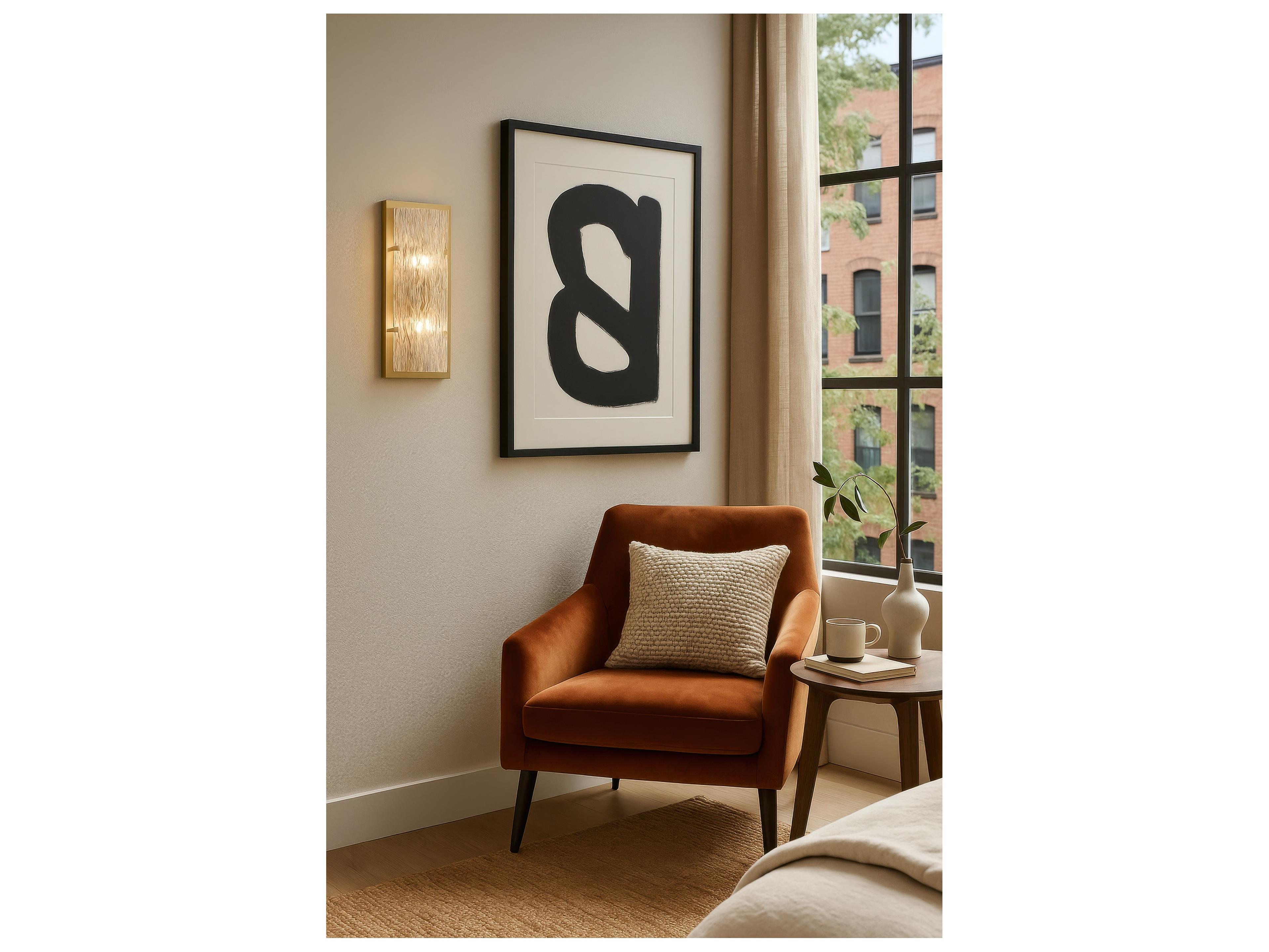 Varaluz Morgan Brass Wall Sconce