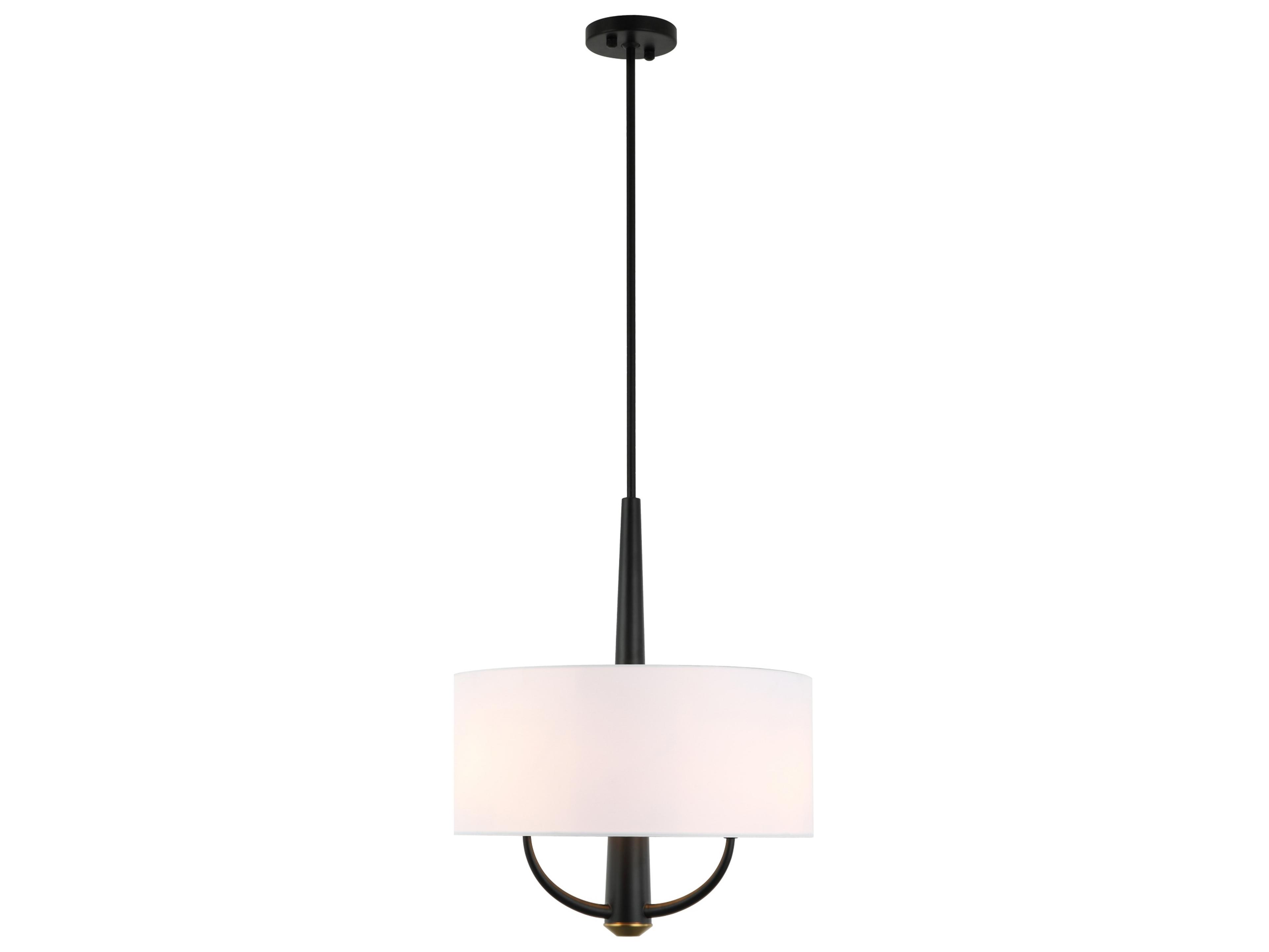 Varaluz Patchwork Black Drum Pendant