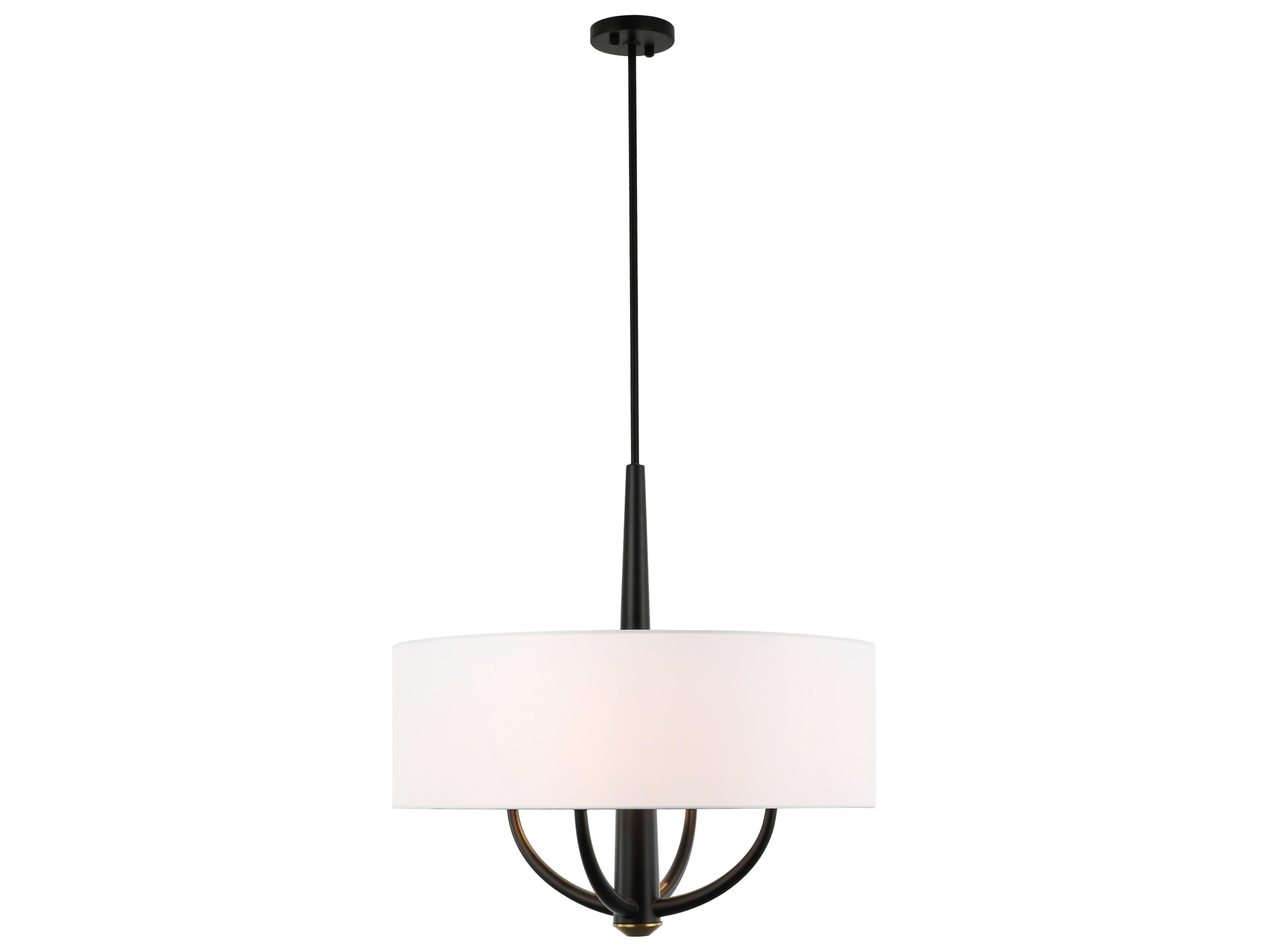 Varaluz Patchwork Black Drum Pendant