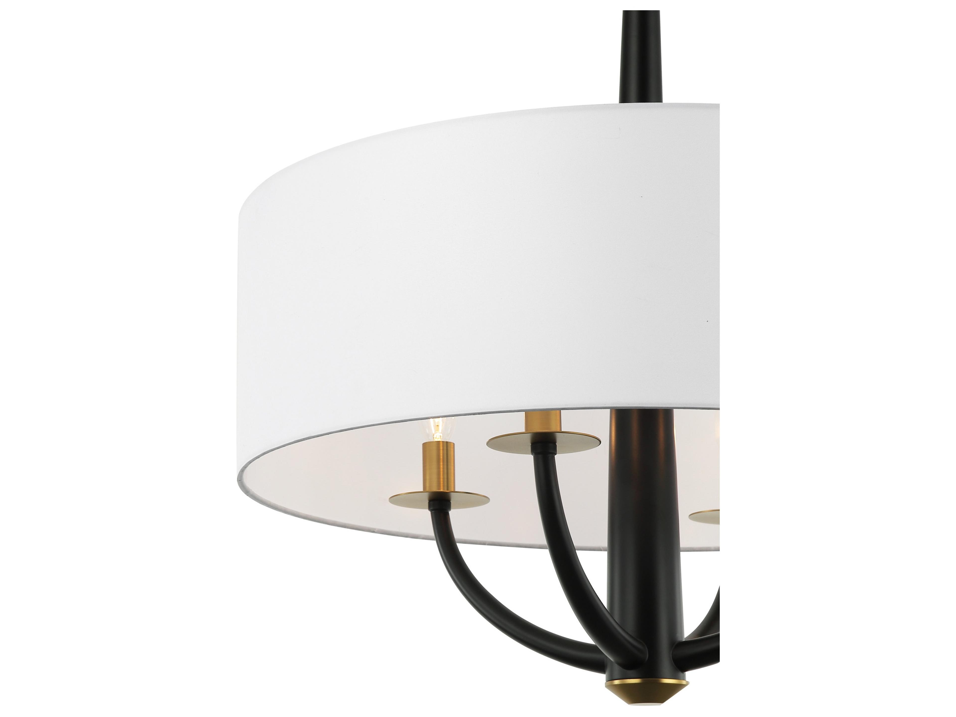 Varaluz Patchwork Black Drum Pendant