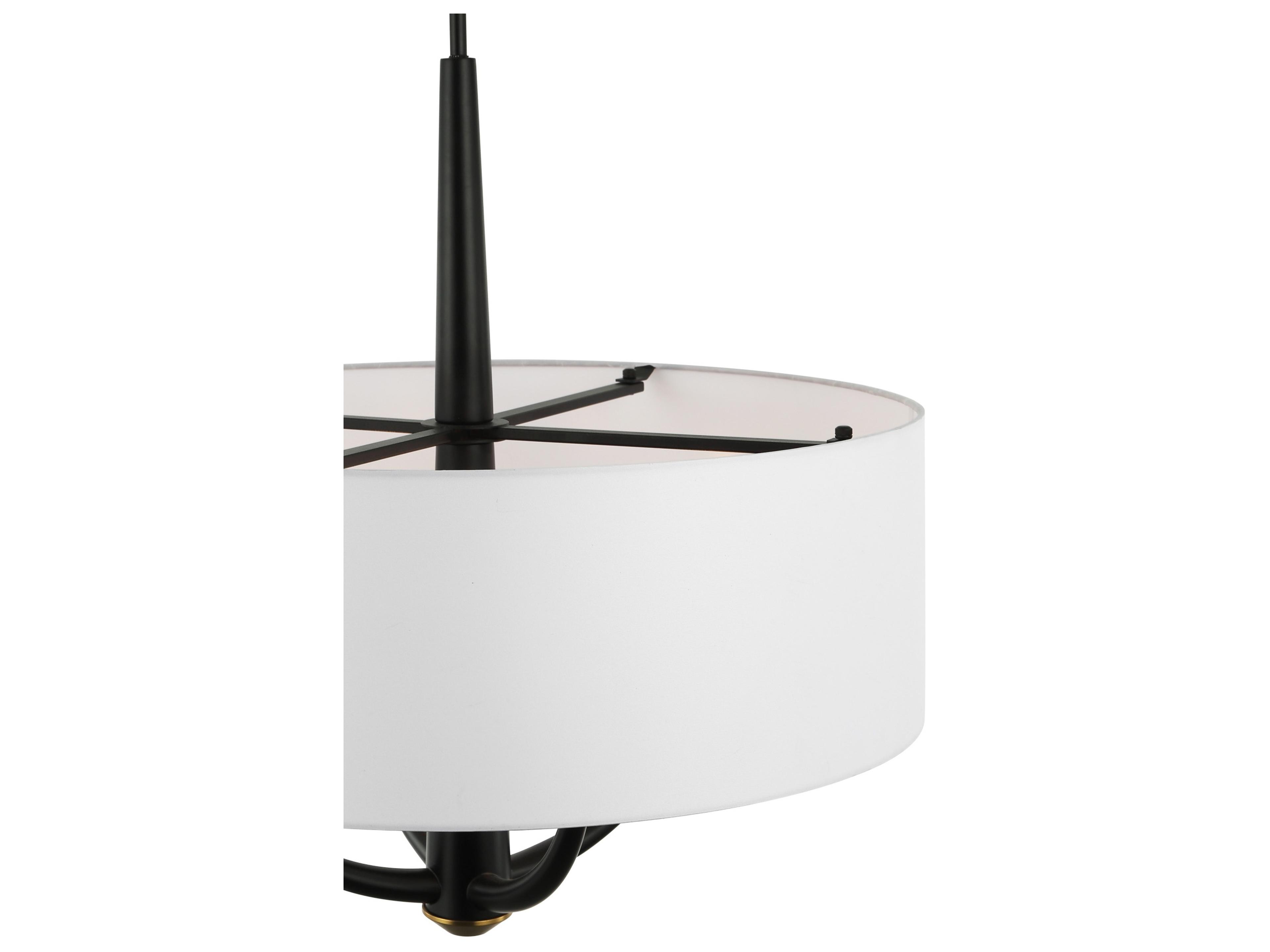 Varaluz Patchwork Black Drum Pendant