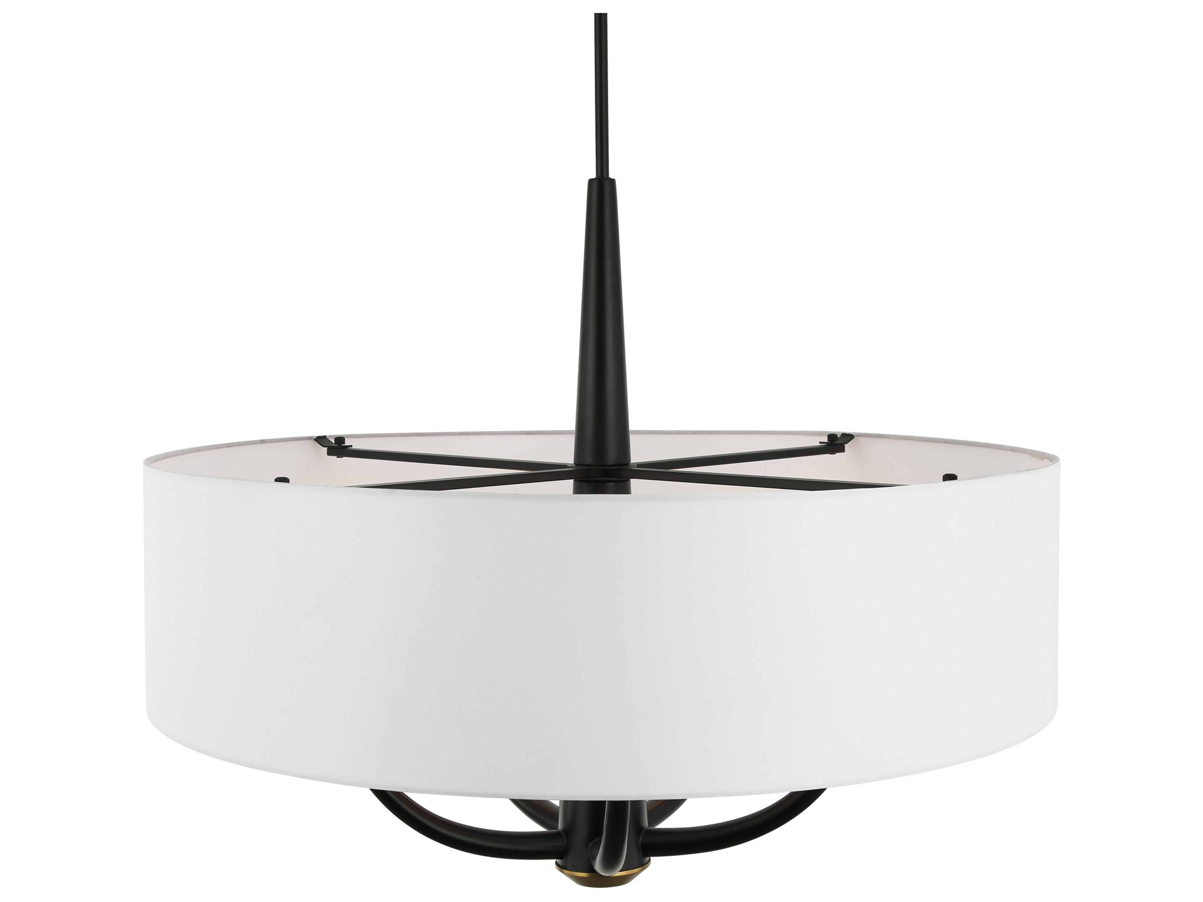 Varaluz Patchwork Black Drum Pendant