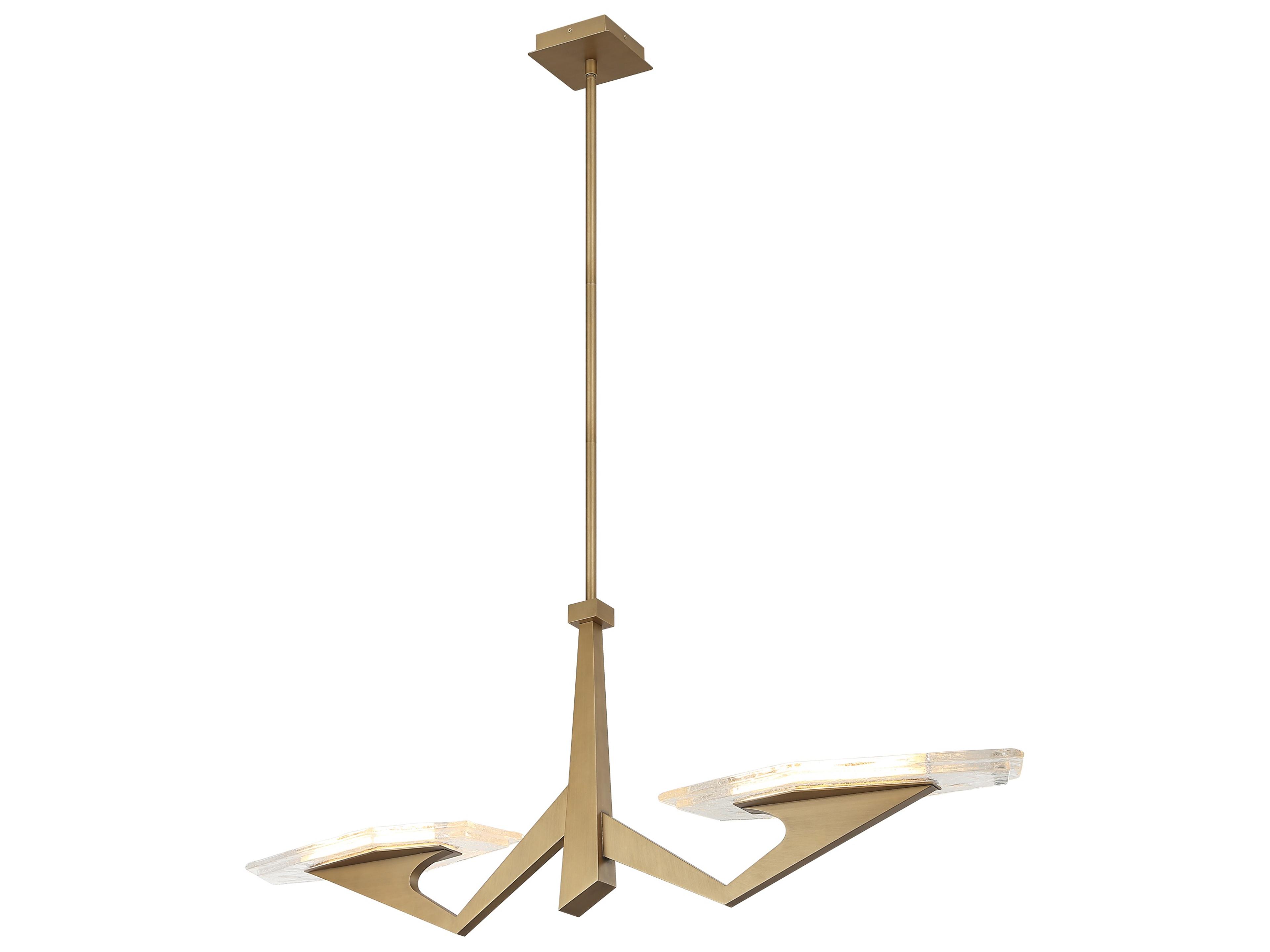 Varaluz Down The Wrong Path Gold Linear Island Pendant