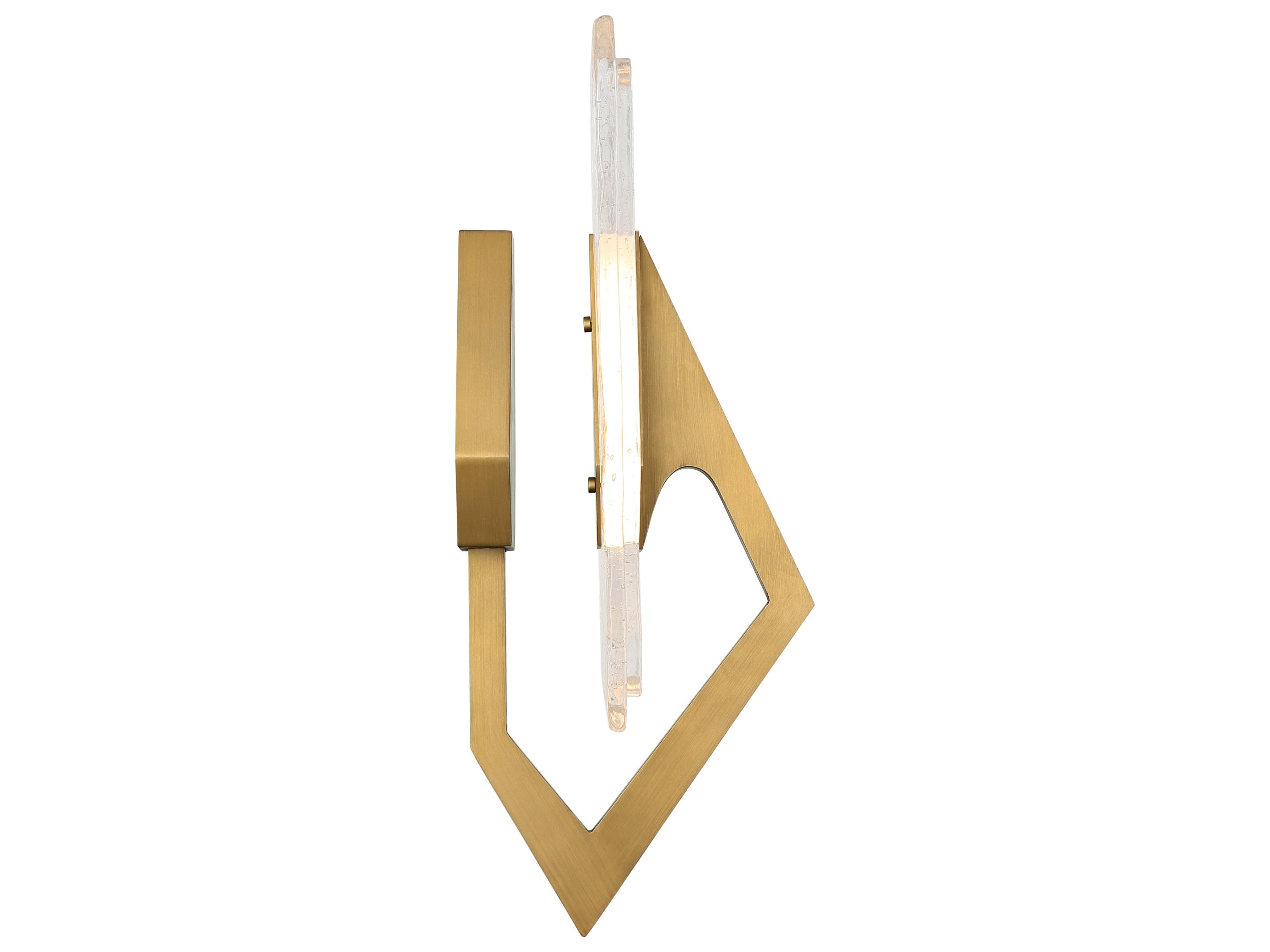Varaluz Down The Wrong Path Gold Wall Sconce