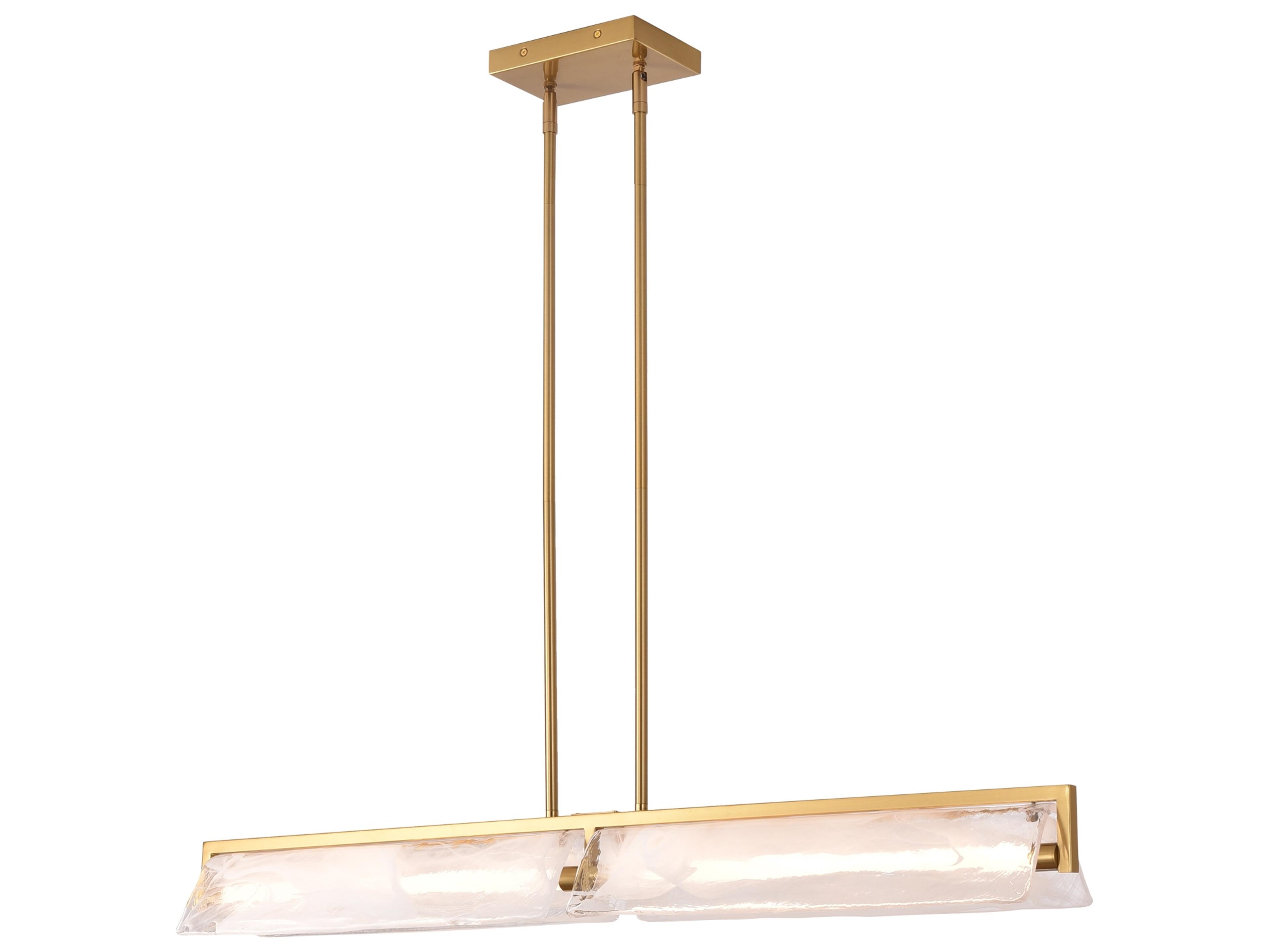 Varaluz Mingle Gold Linear Island Pendant