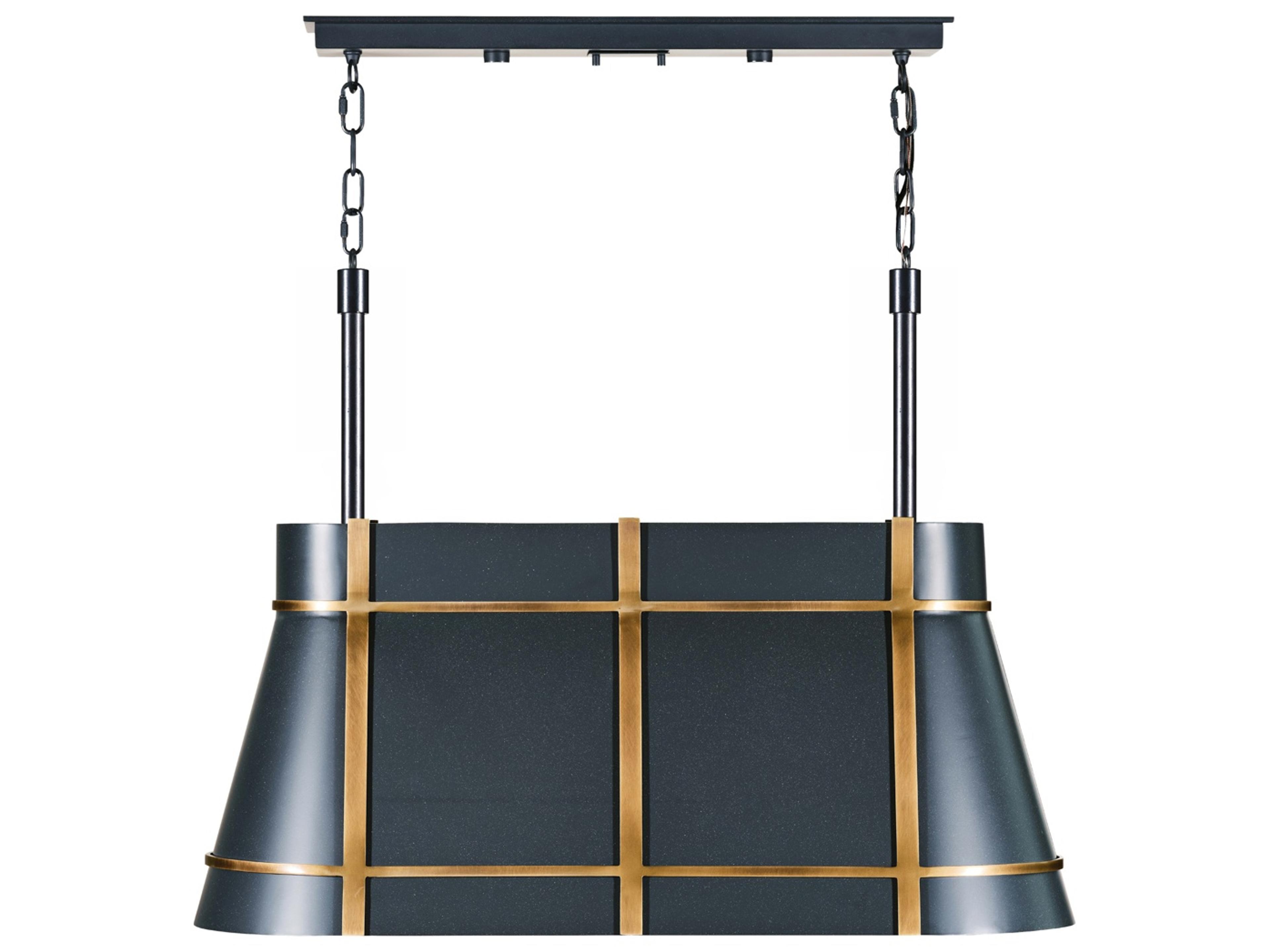 Brasserie Brass Linear Island Pendant