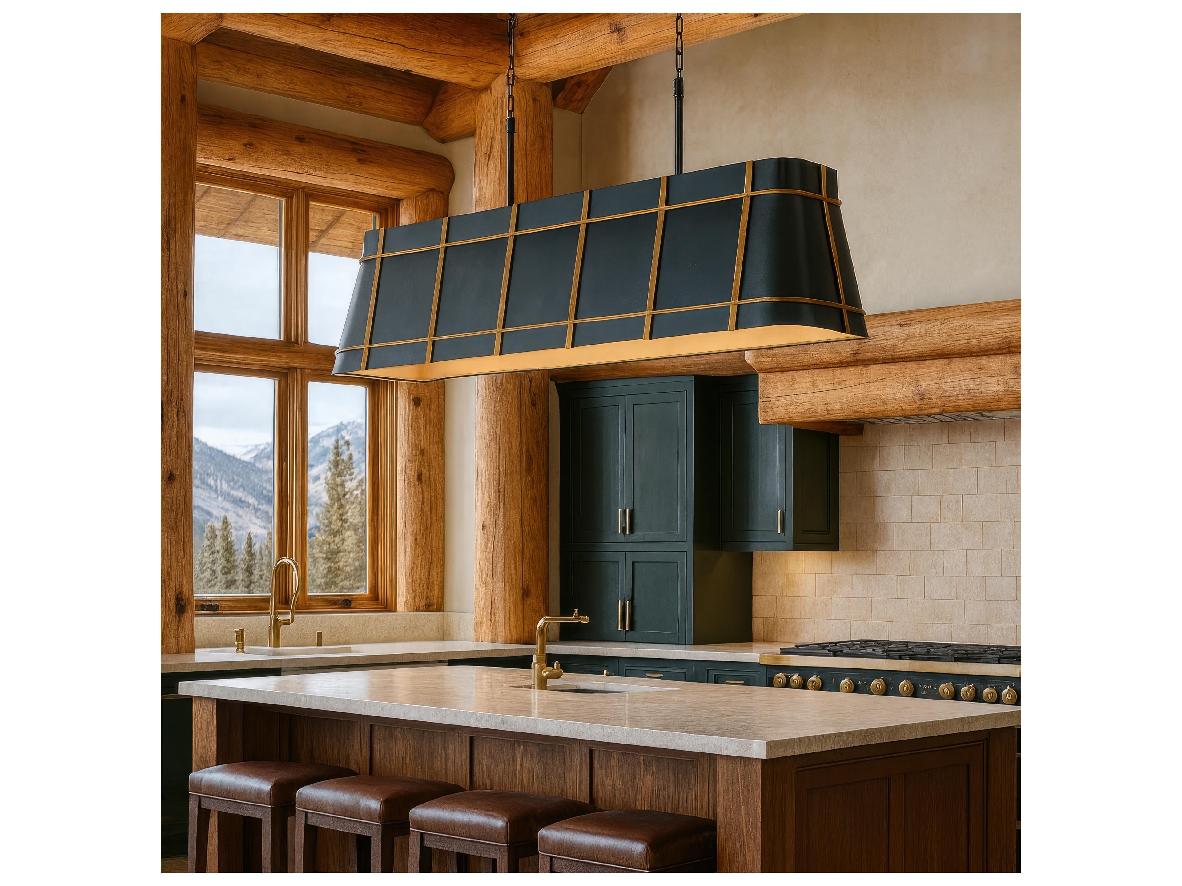 Varaluz Brasserie Gray Linear Island Pendant