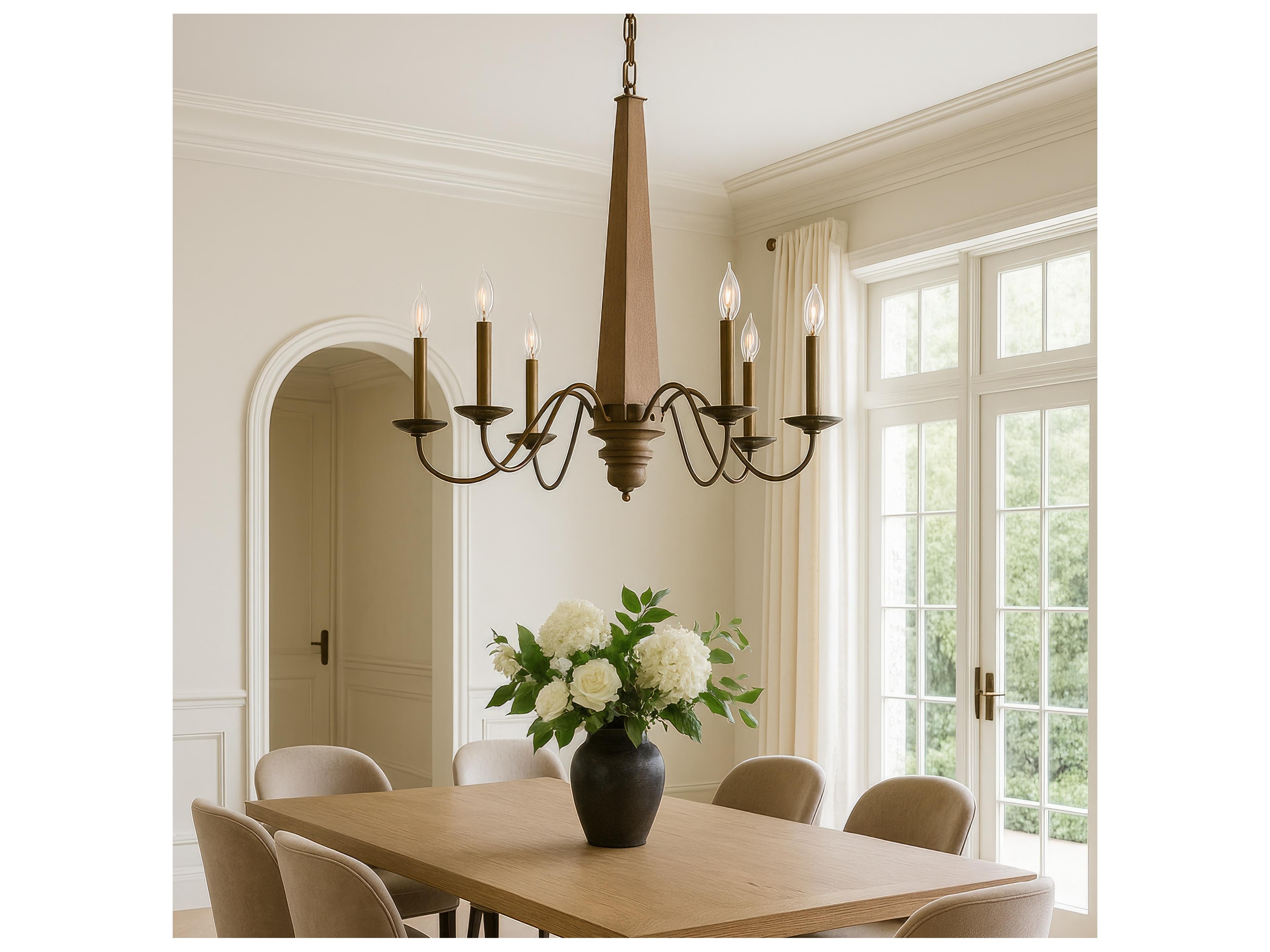 Varaluz Dinner At Brown Traditional Empire Chandelier