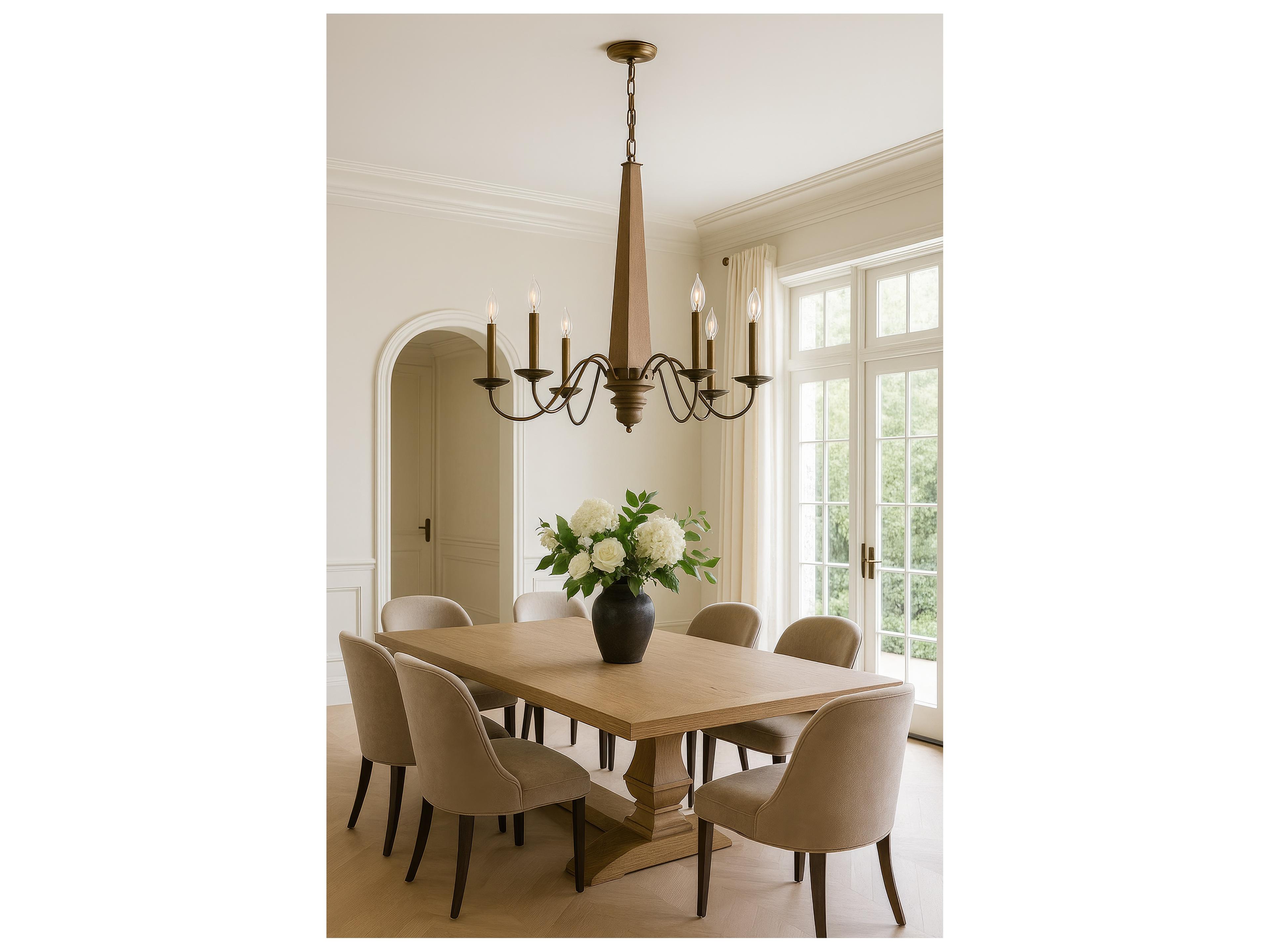 Varaluz Dinner At Brown Traditional Empire Chandelier