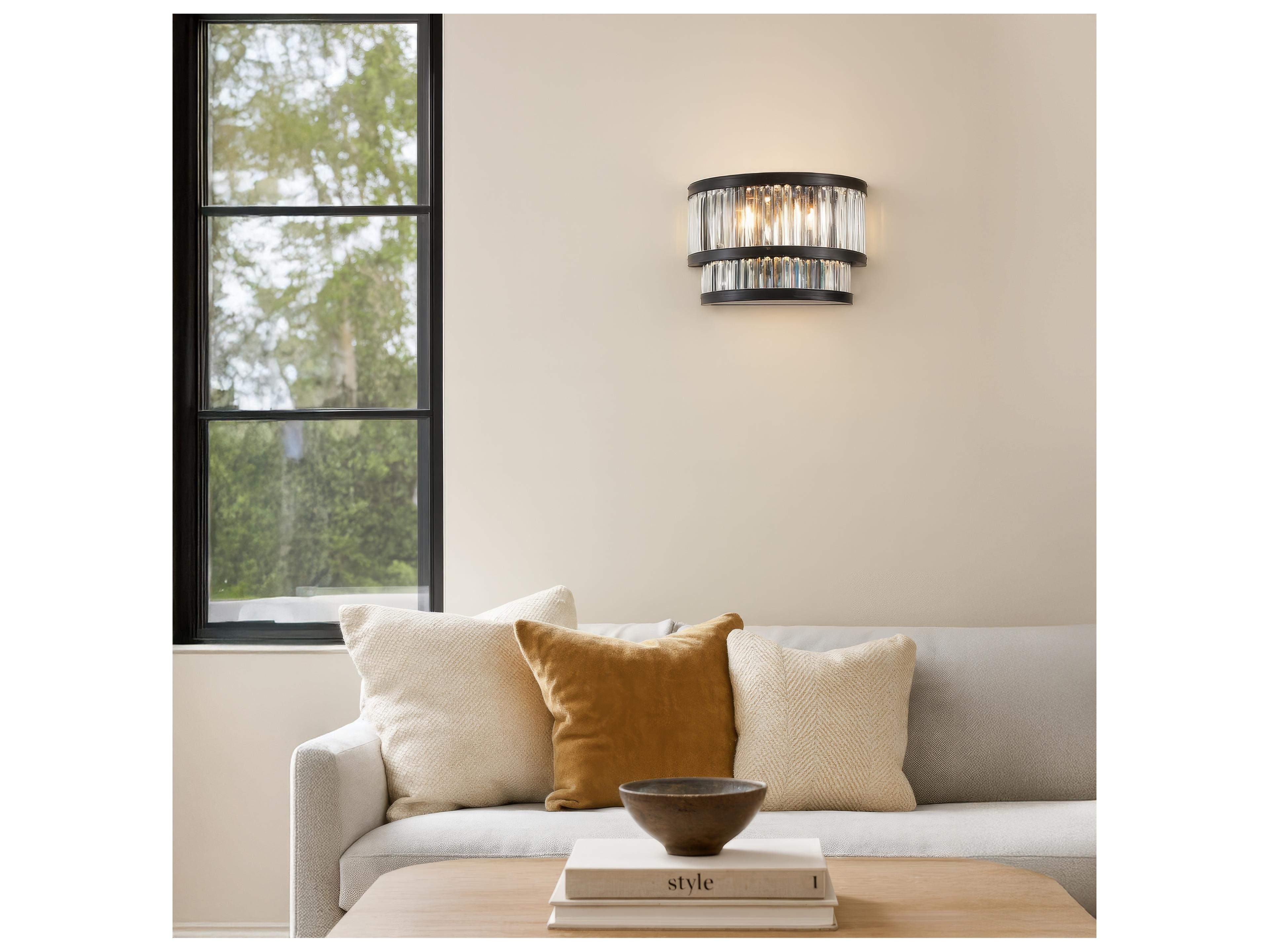 Varaluz Double Take Black Wall Sconce