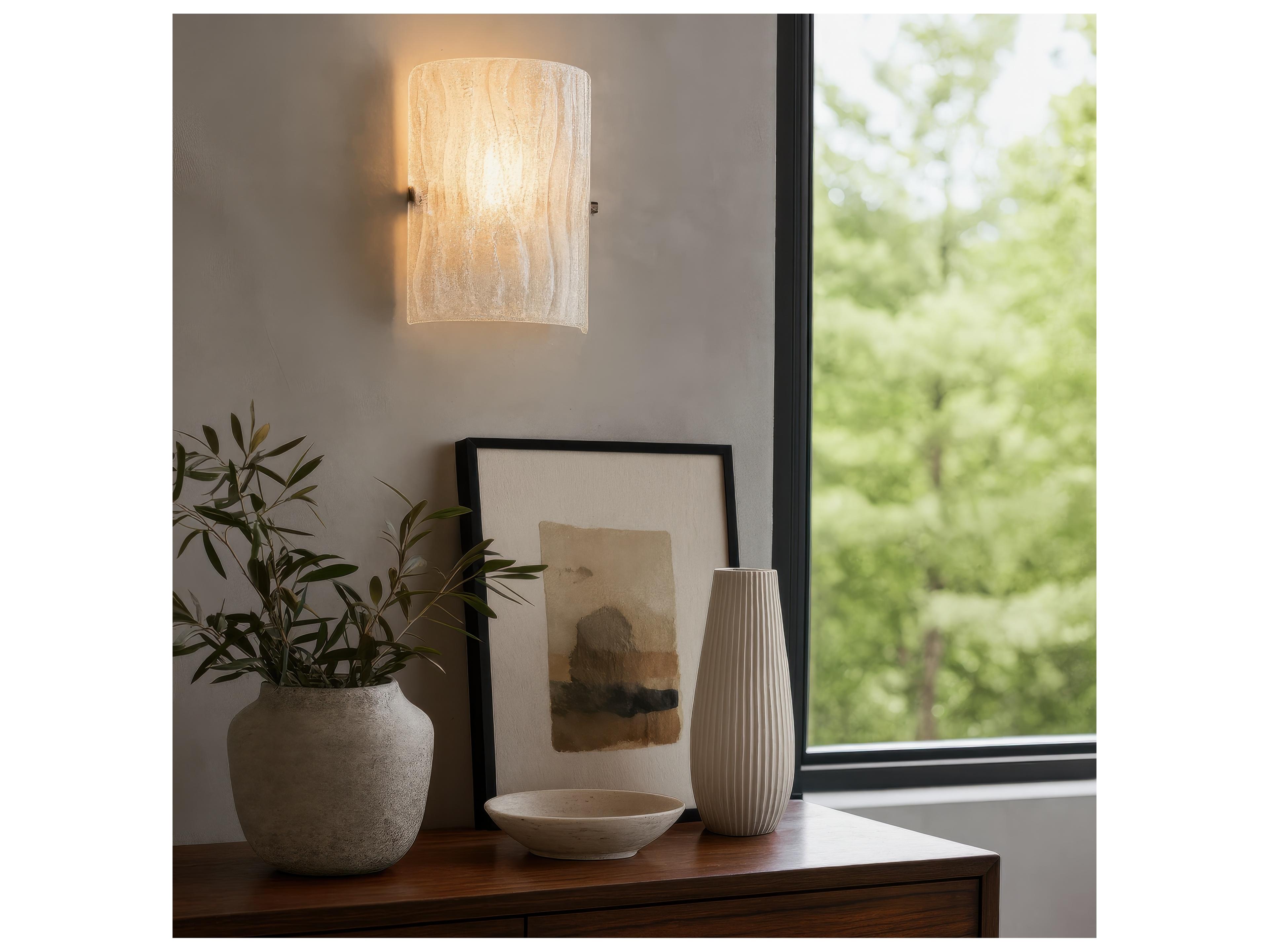 Varaluz Brilliance White Wall Sconce