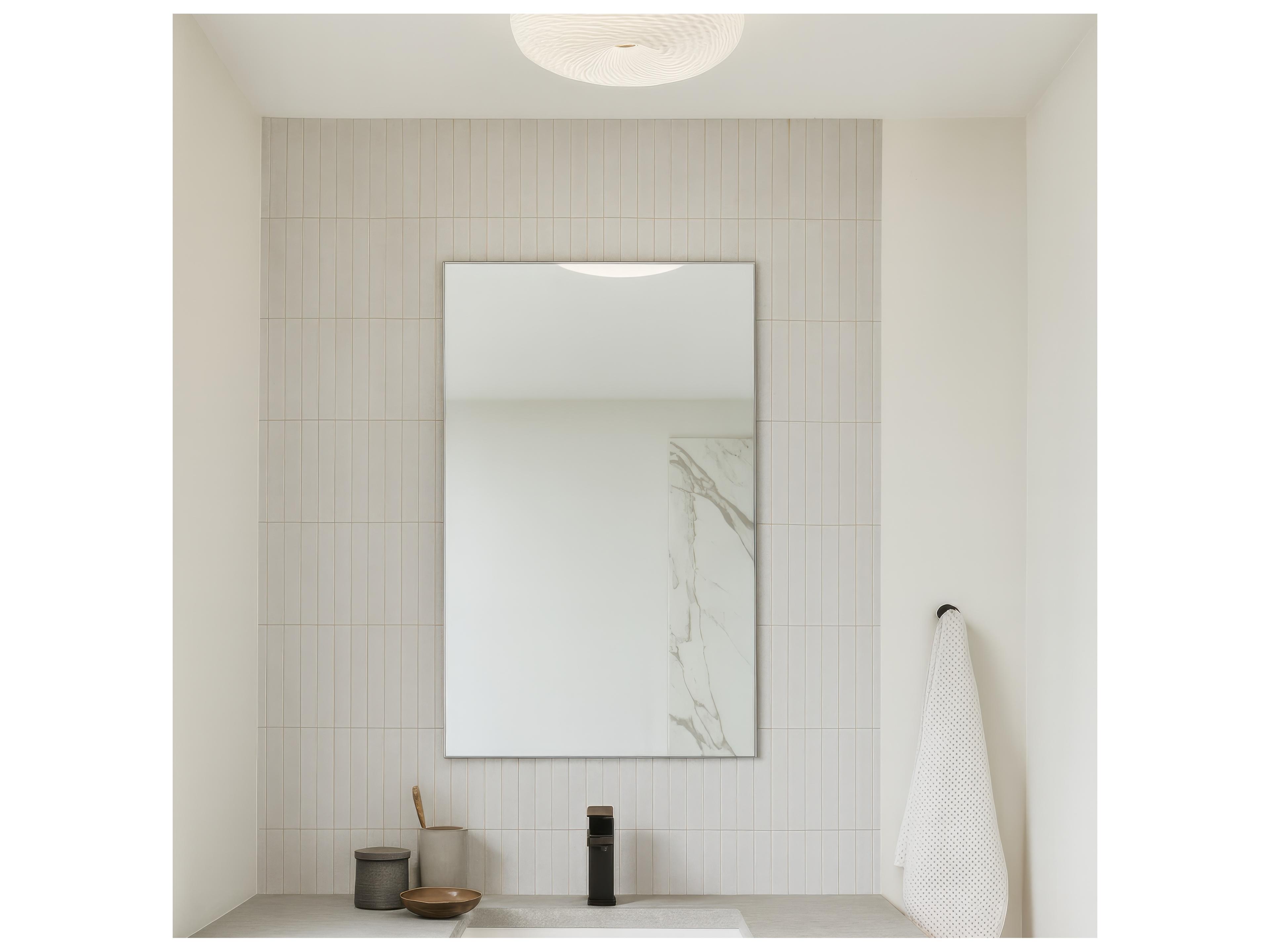 Varaluz Swirled Chrome Bowl Flush Mount