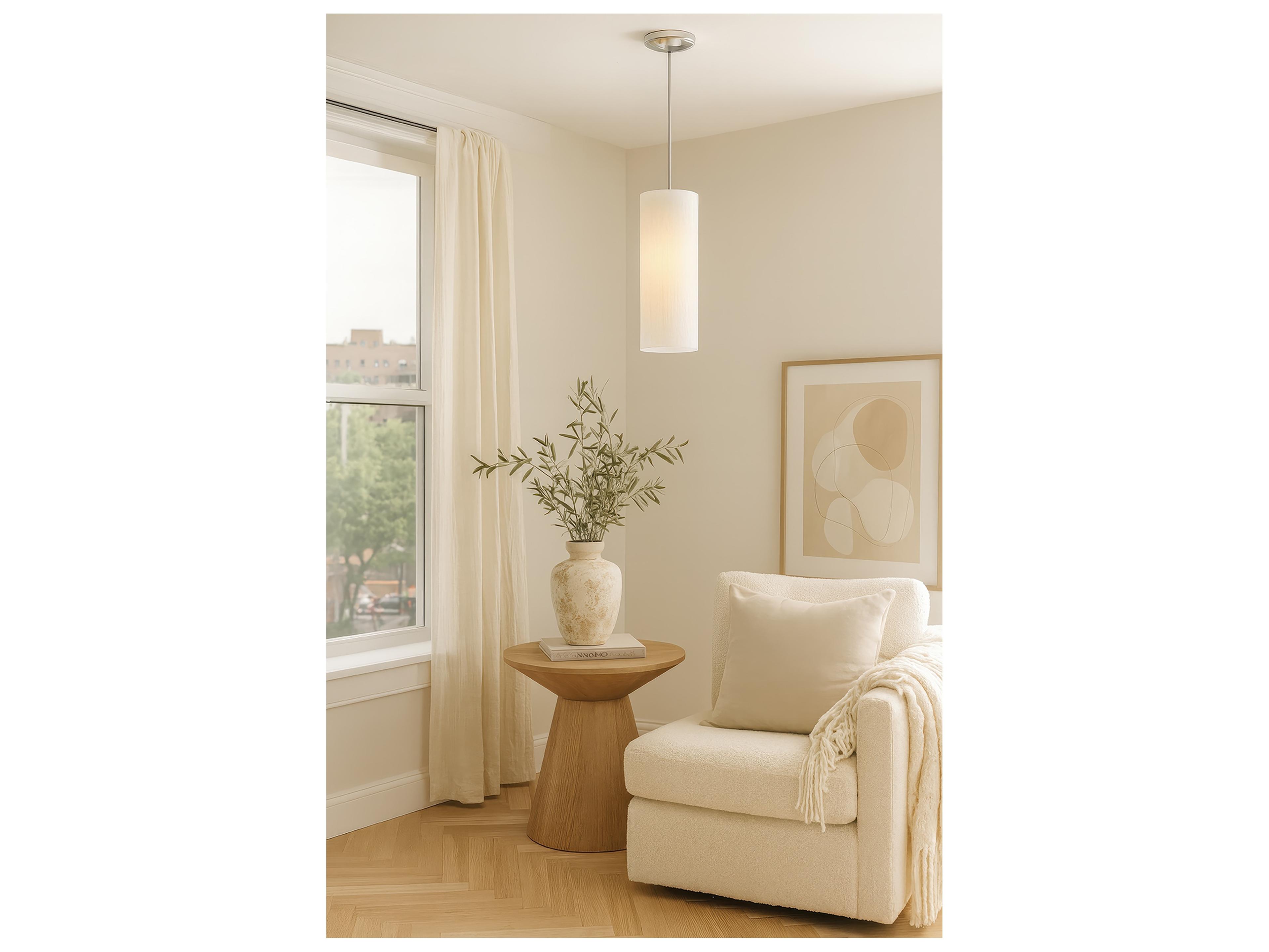 Varaluz Swirled Chrome Cylinder Island Pendant