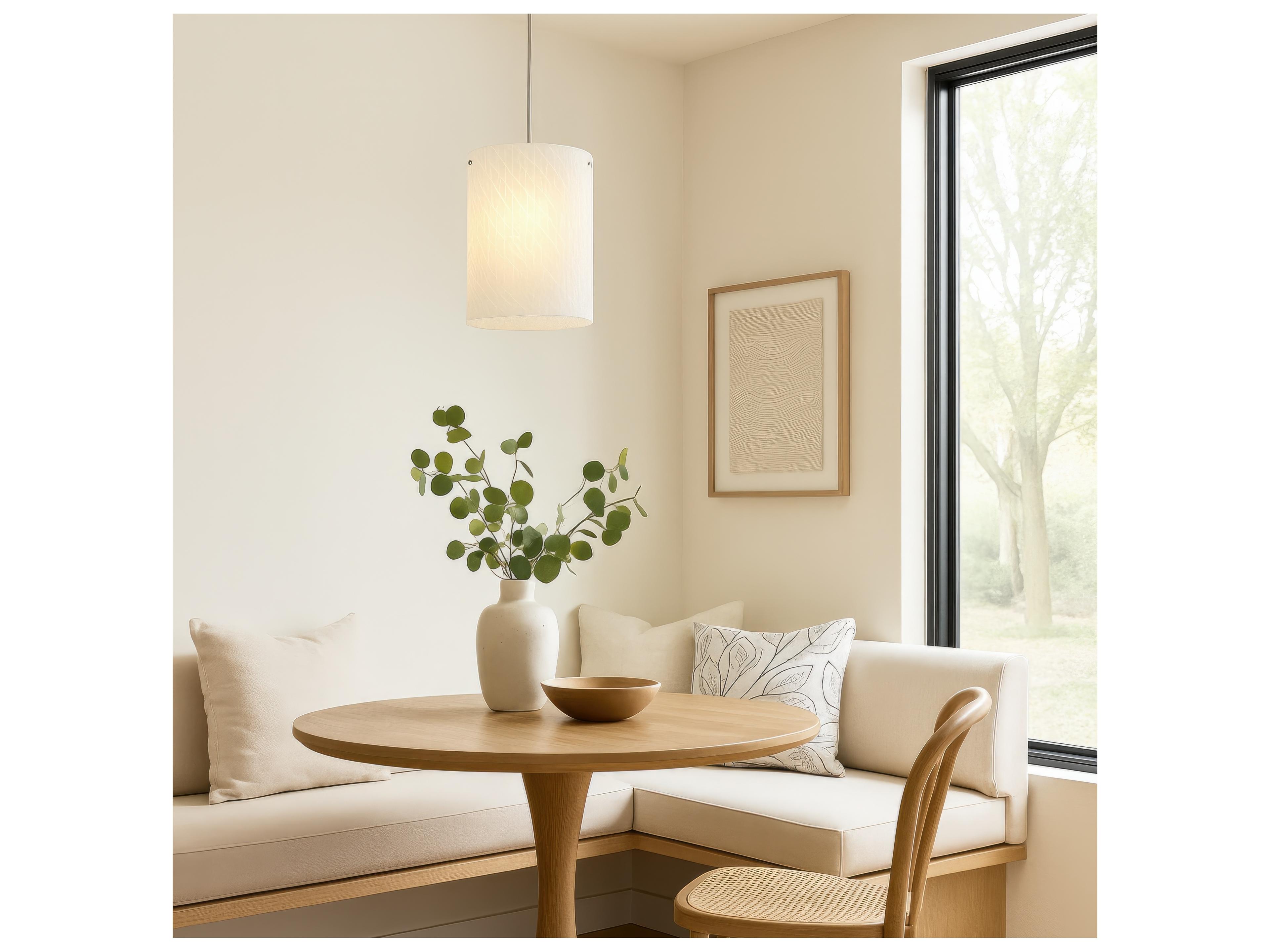 Varaluz Swirled Chrome Cylinder Mini Pendant