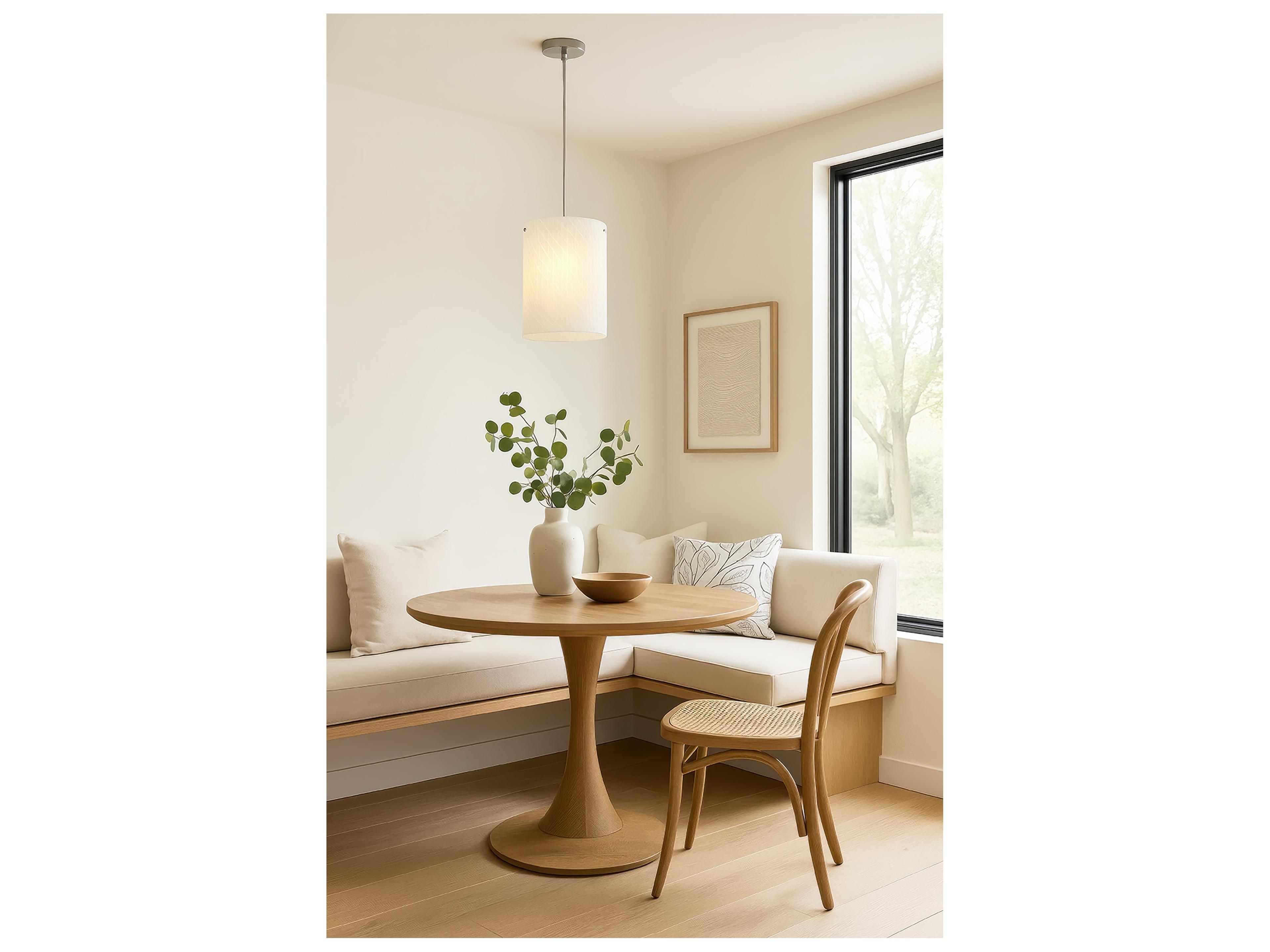 Varaluz Swirled Chrome Cylinder Mini Pendant