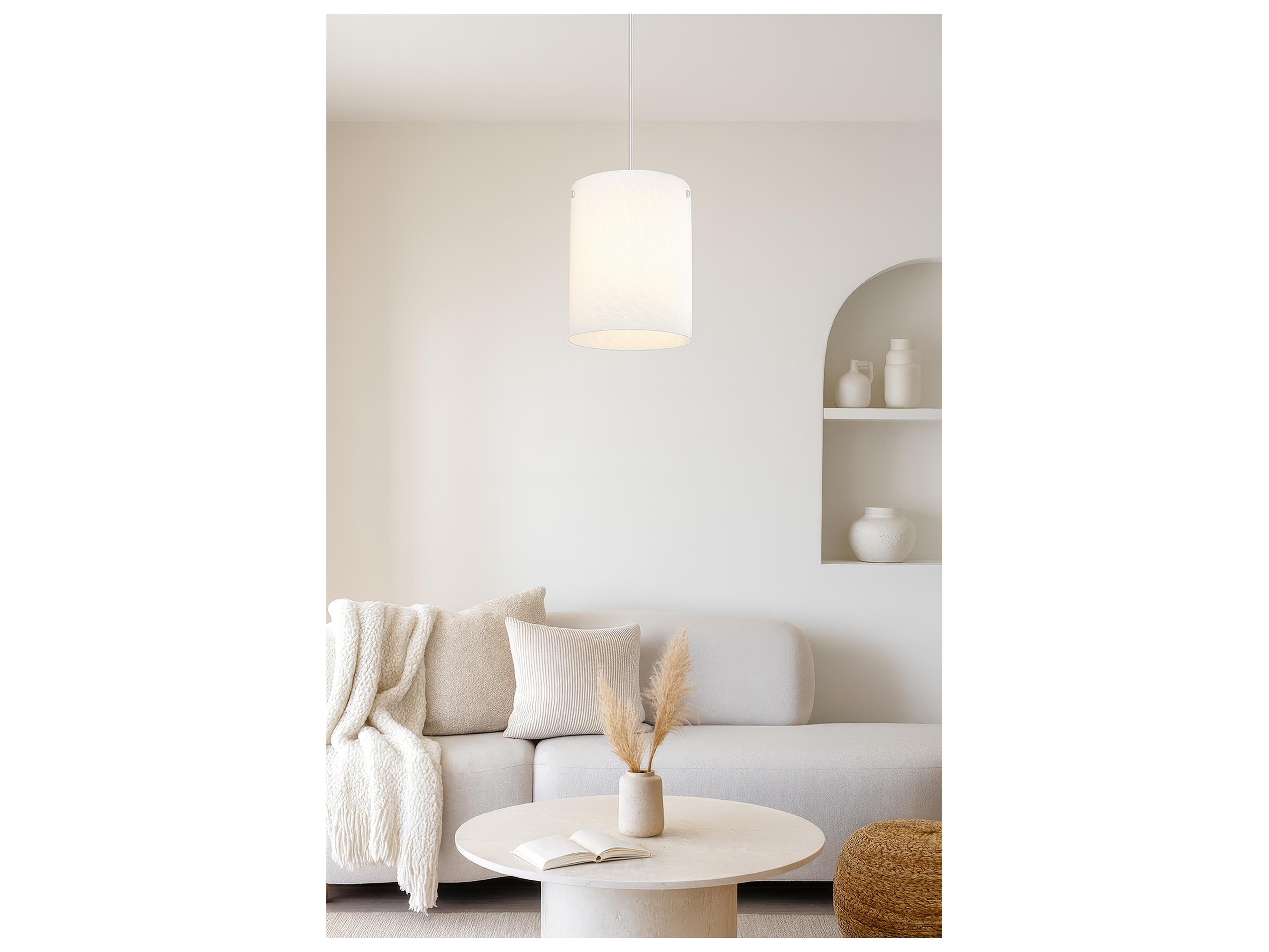 Varaluz Swirled Chrome Cylinder Mini Pendant