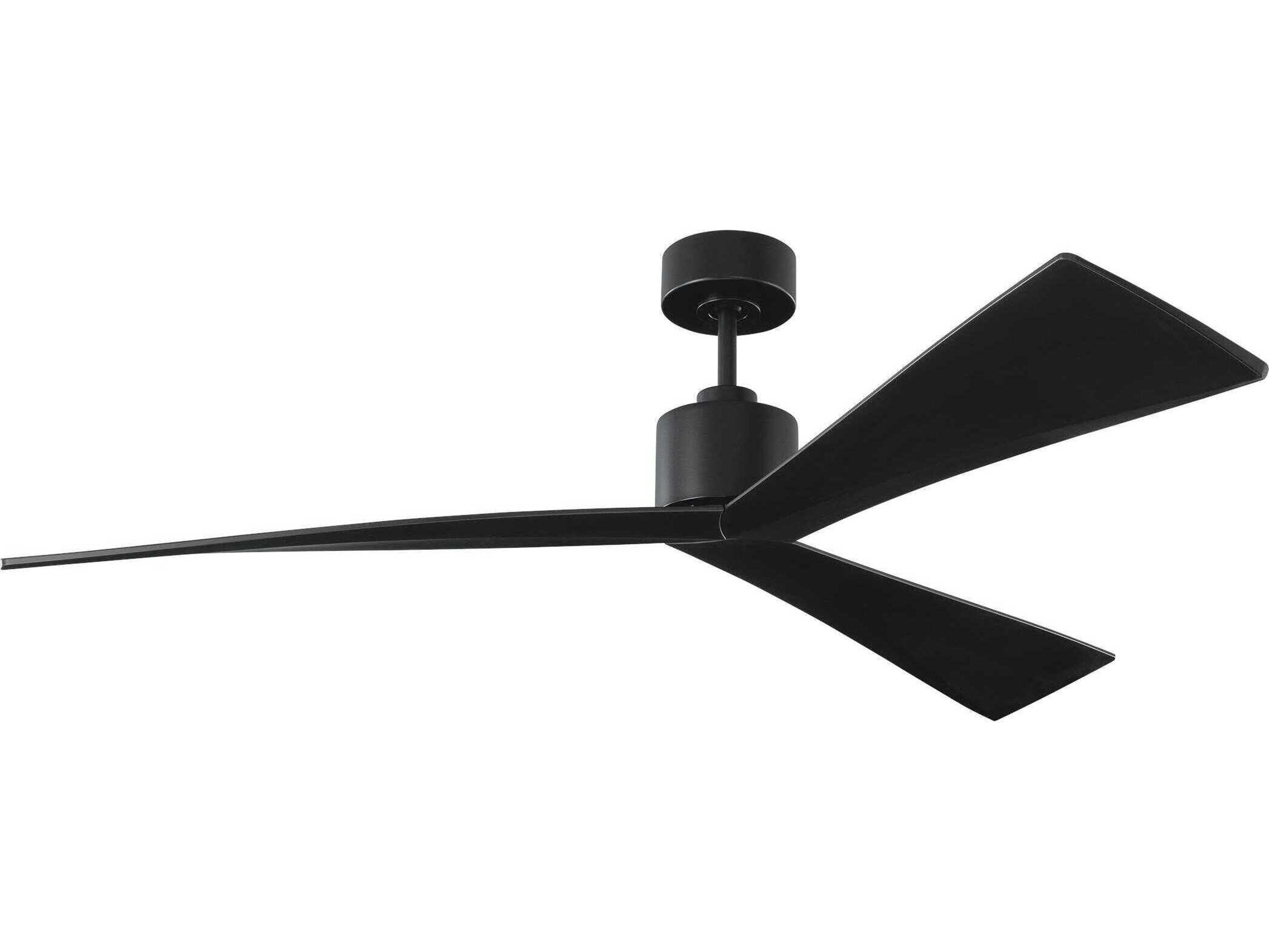 Adler 60 Inch Ceiling Fan in Matte Black