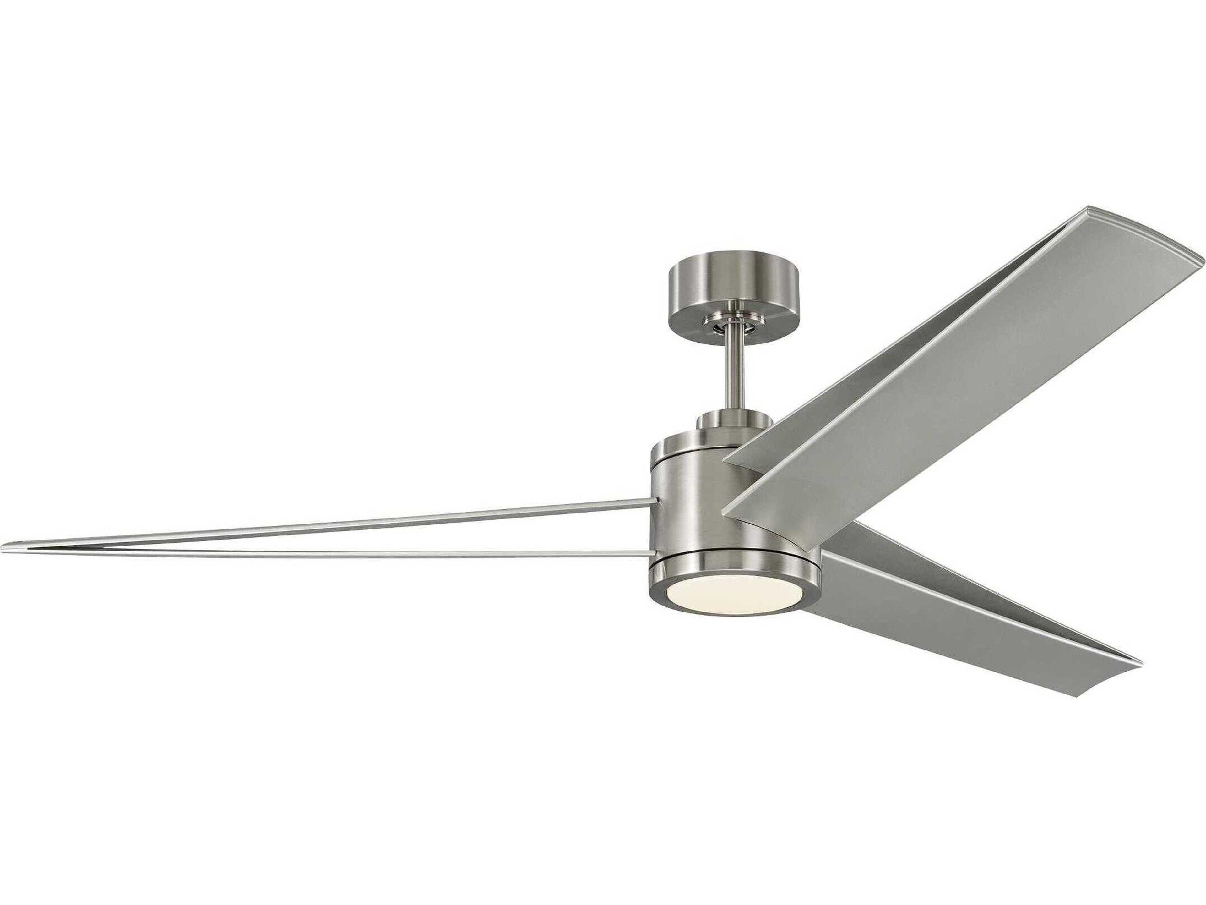 Armstrong 60 Inch Ceiling Fan in Brushed Steel