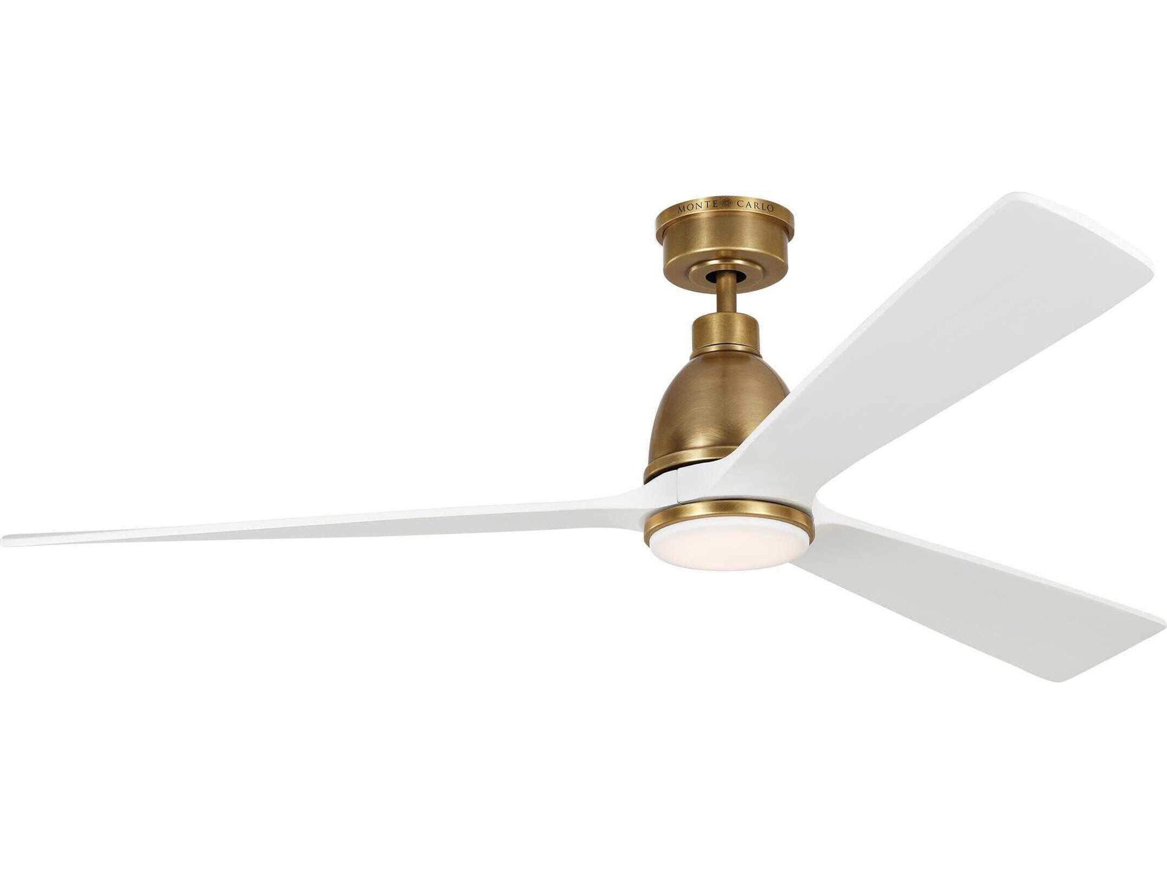 Bryden 60 Inch Smart LED Ceiling Fan in Hand Rubbed Antique Brass
