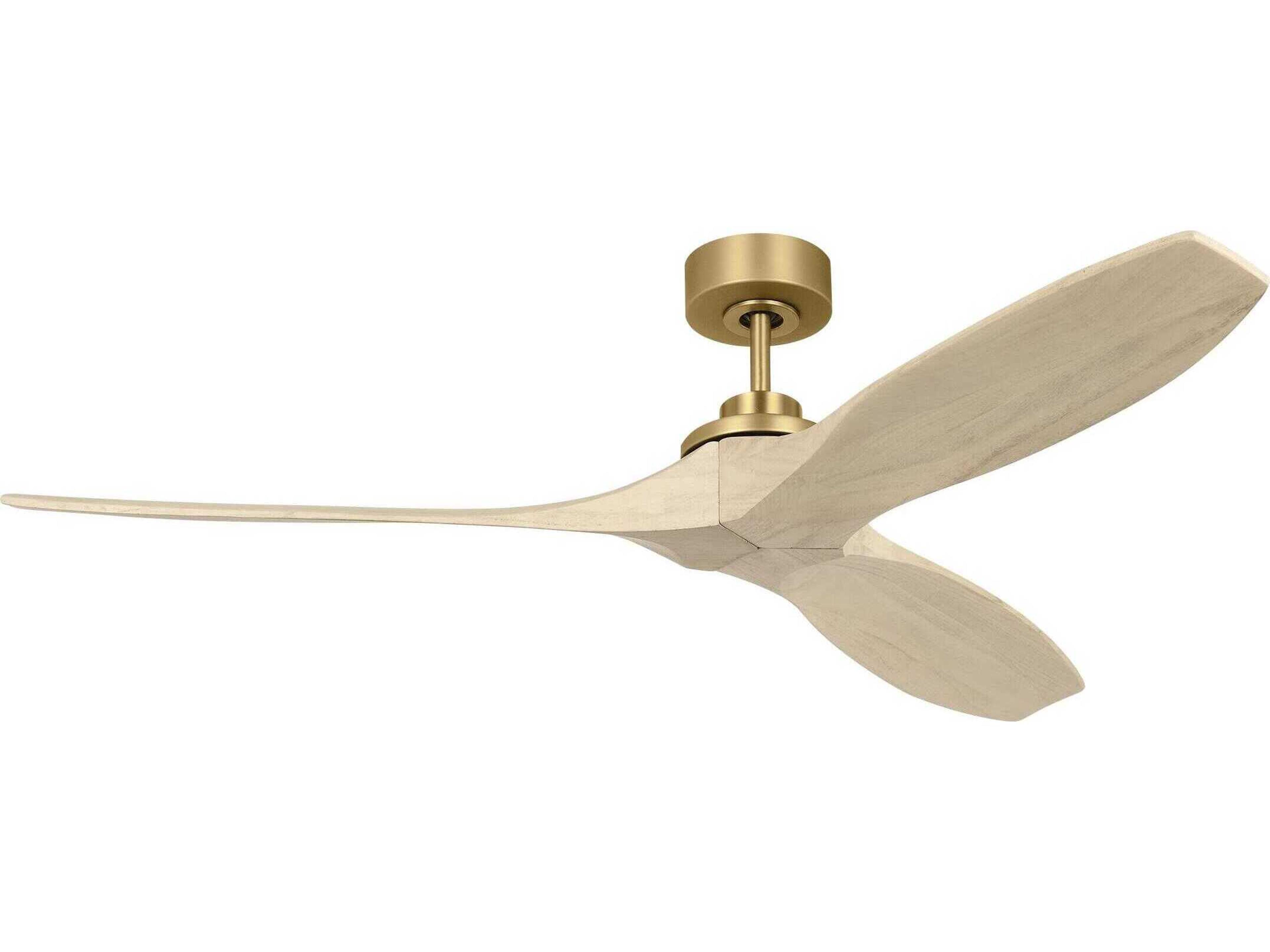 Collins Smart 60 Inch Ceiling Fan Burnished Brass