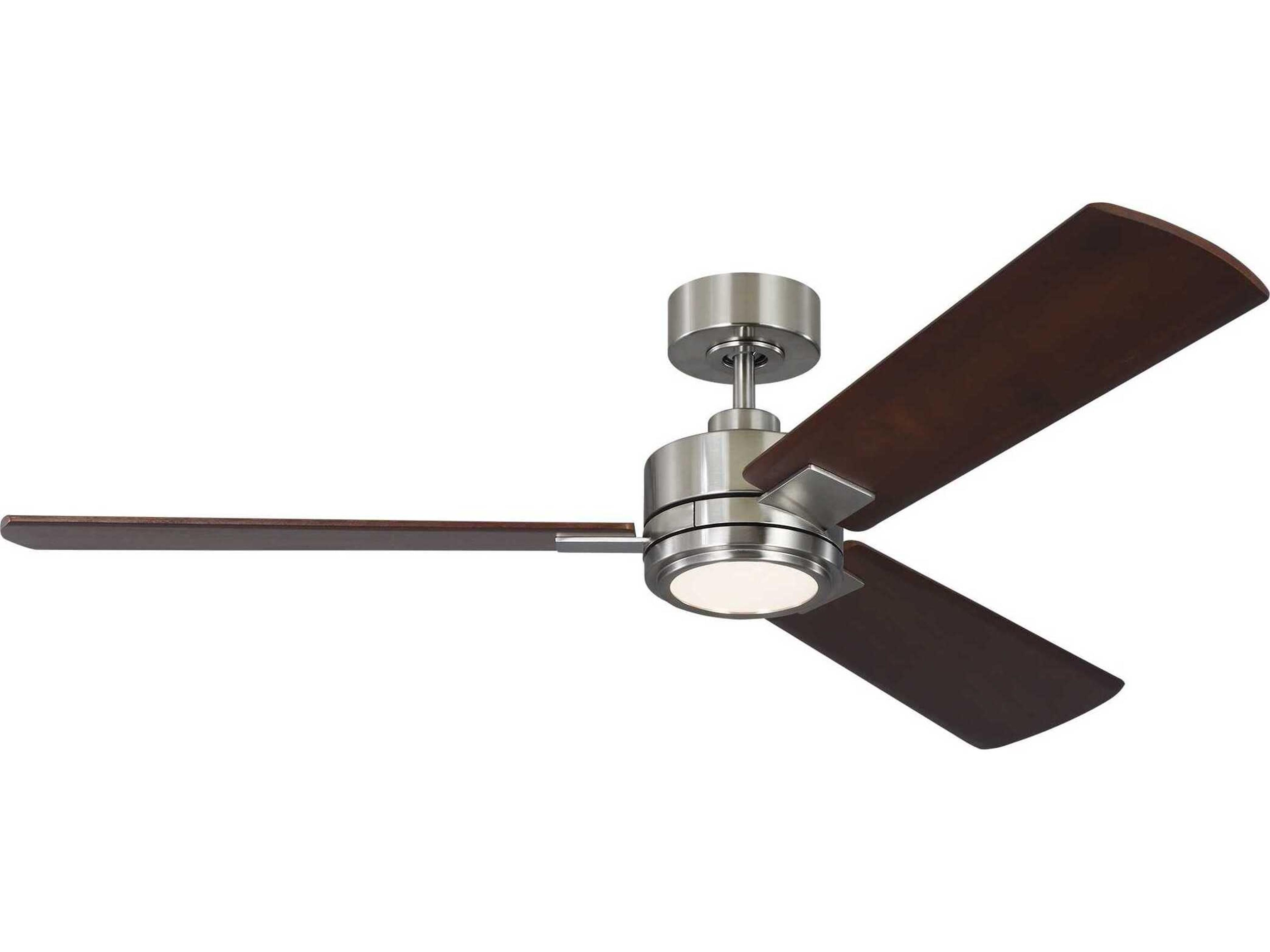 Harris Smart LED Ceiling Fan in Brushed Steel
