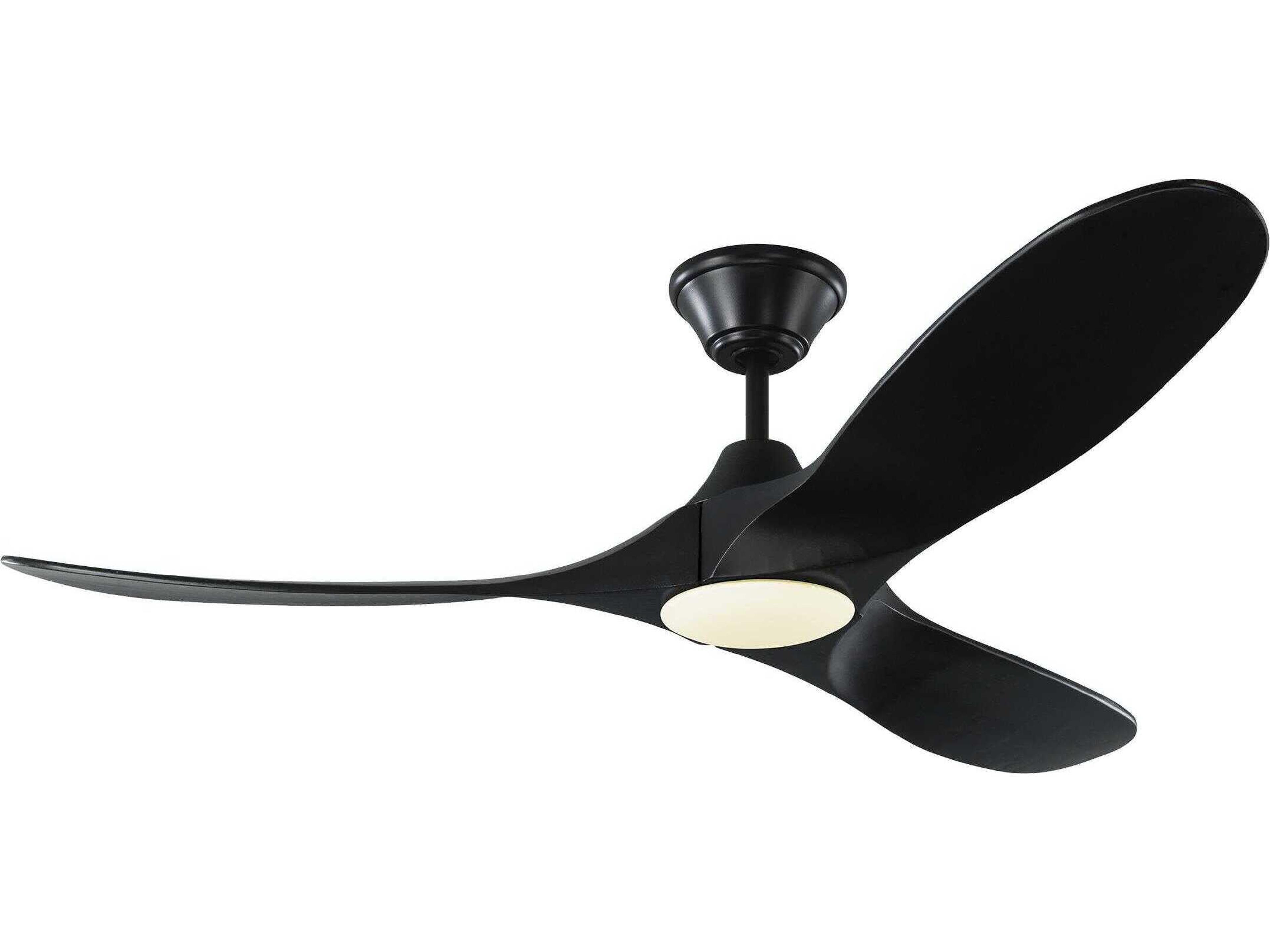 Maverick 52 Inch Matte Black LED Ceiling Fan