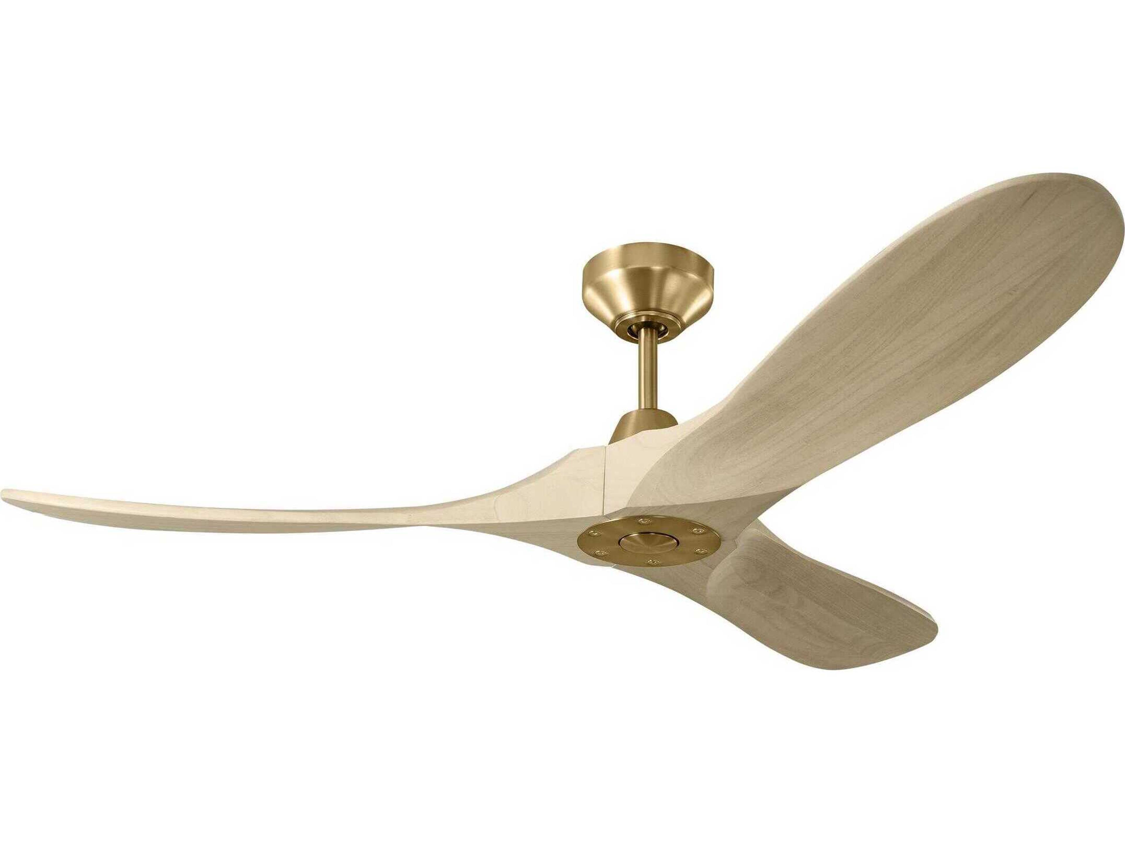 Maverick 52 Inch Smart Ceiling Fan Burnished Brass