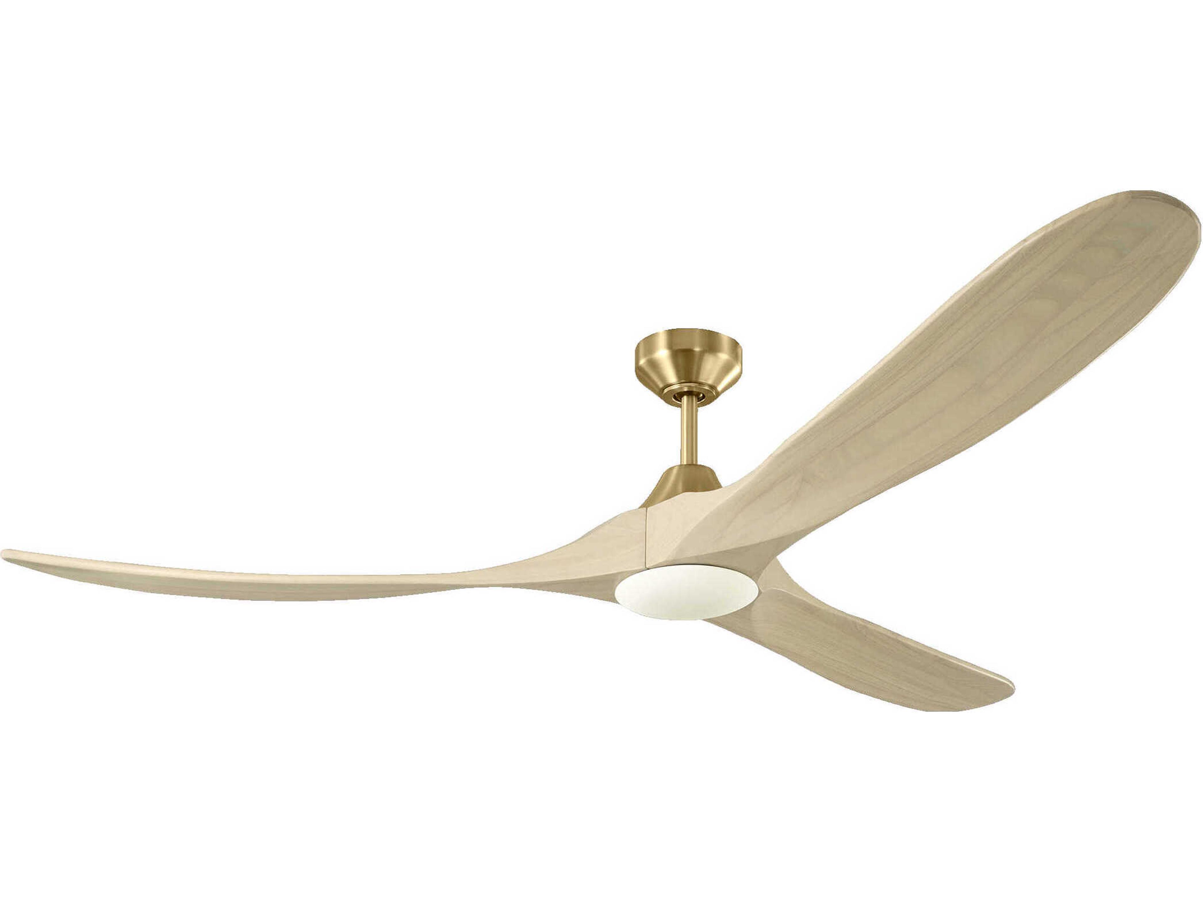 Maverick 70 Inch LED Smart Ceiling Fan in Burnished Brass