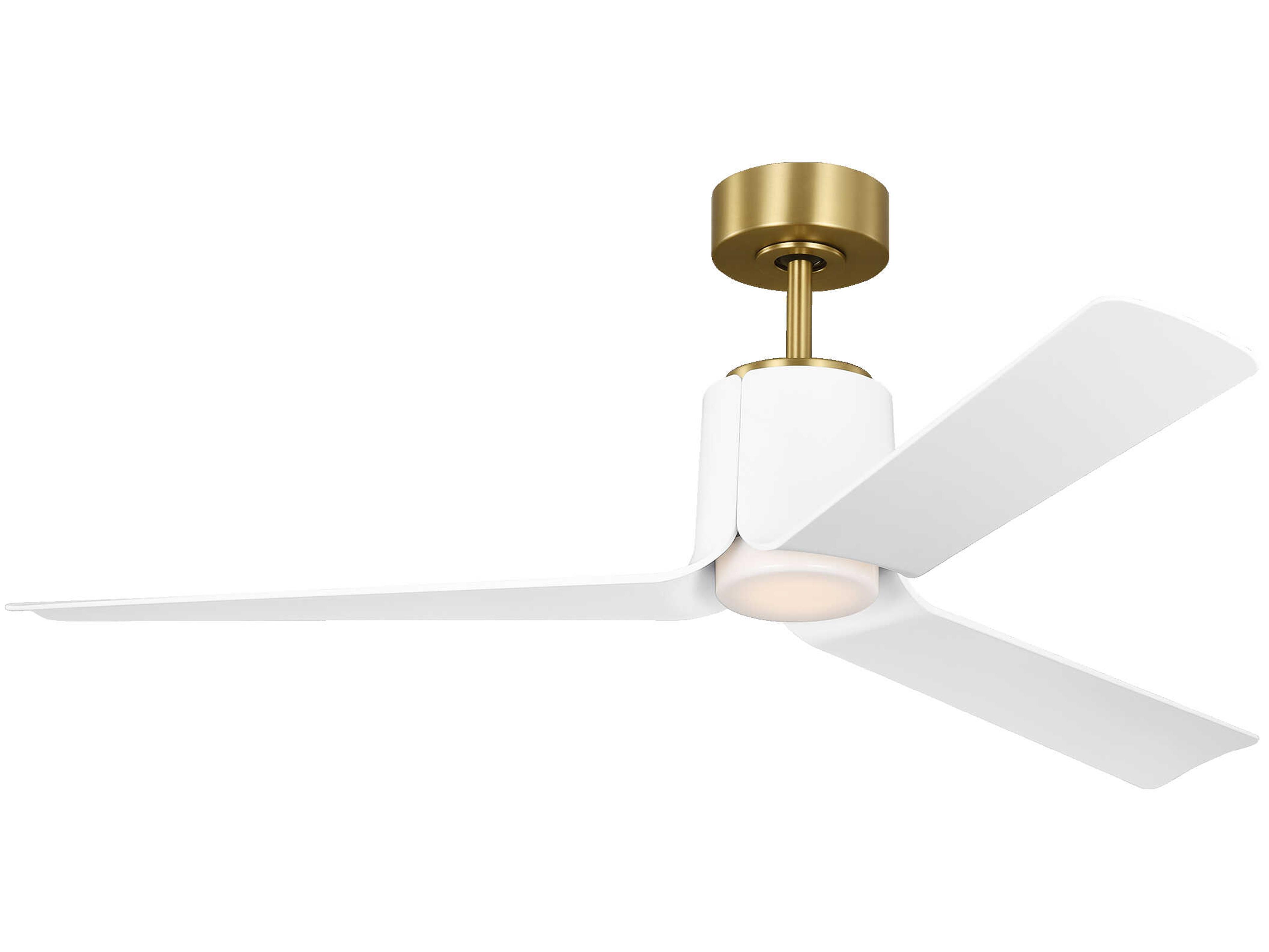 Peel Smart 52 Inch LED Ceiling Fan in Burnished Brass