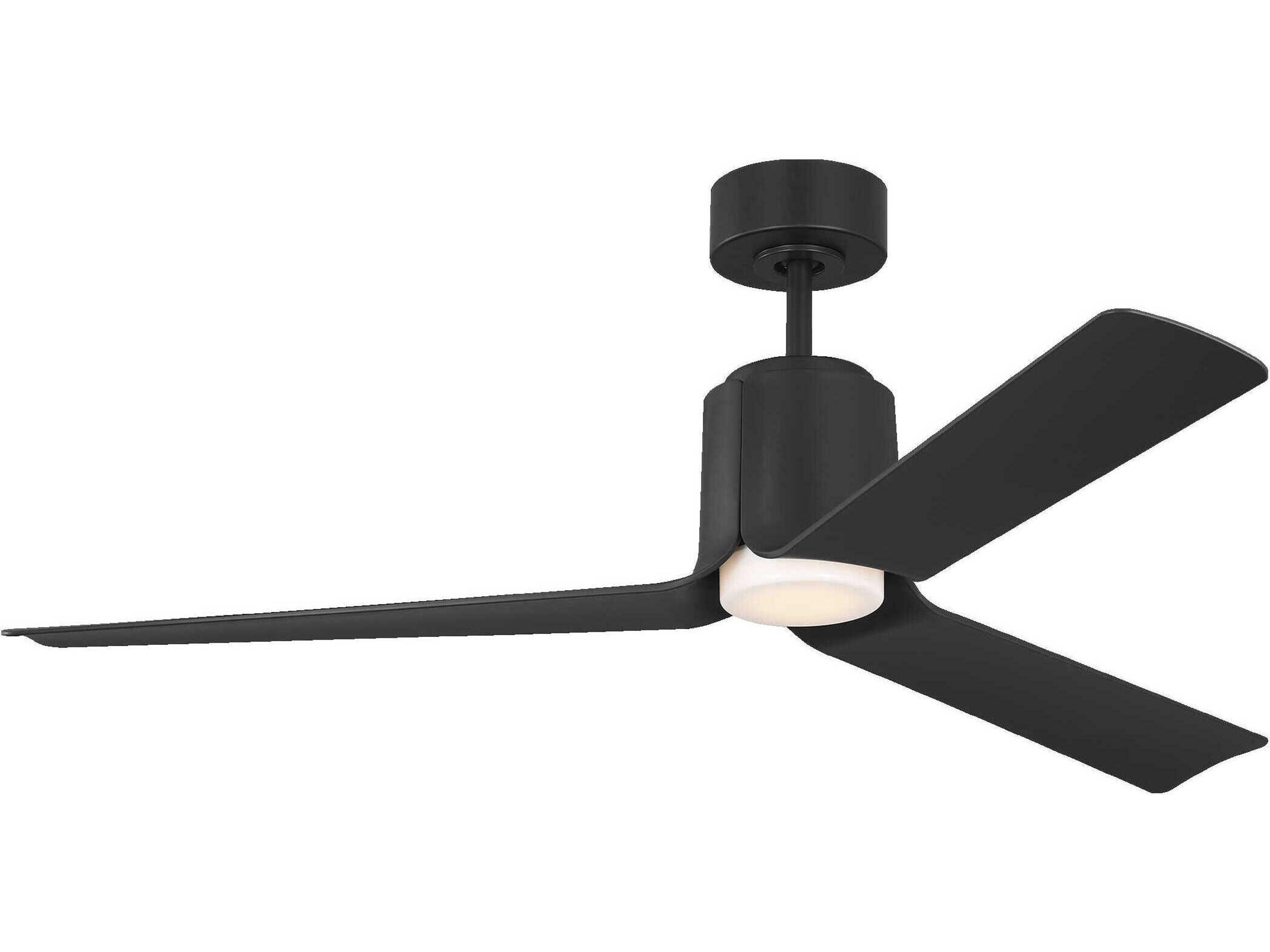 Peel 52 inch Smart LED Ceiling Fan in Midnight Black
