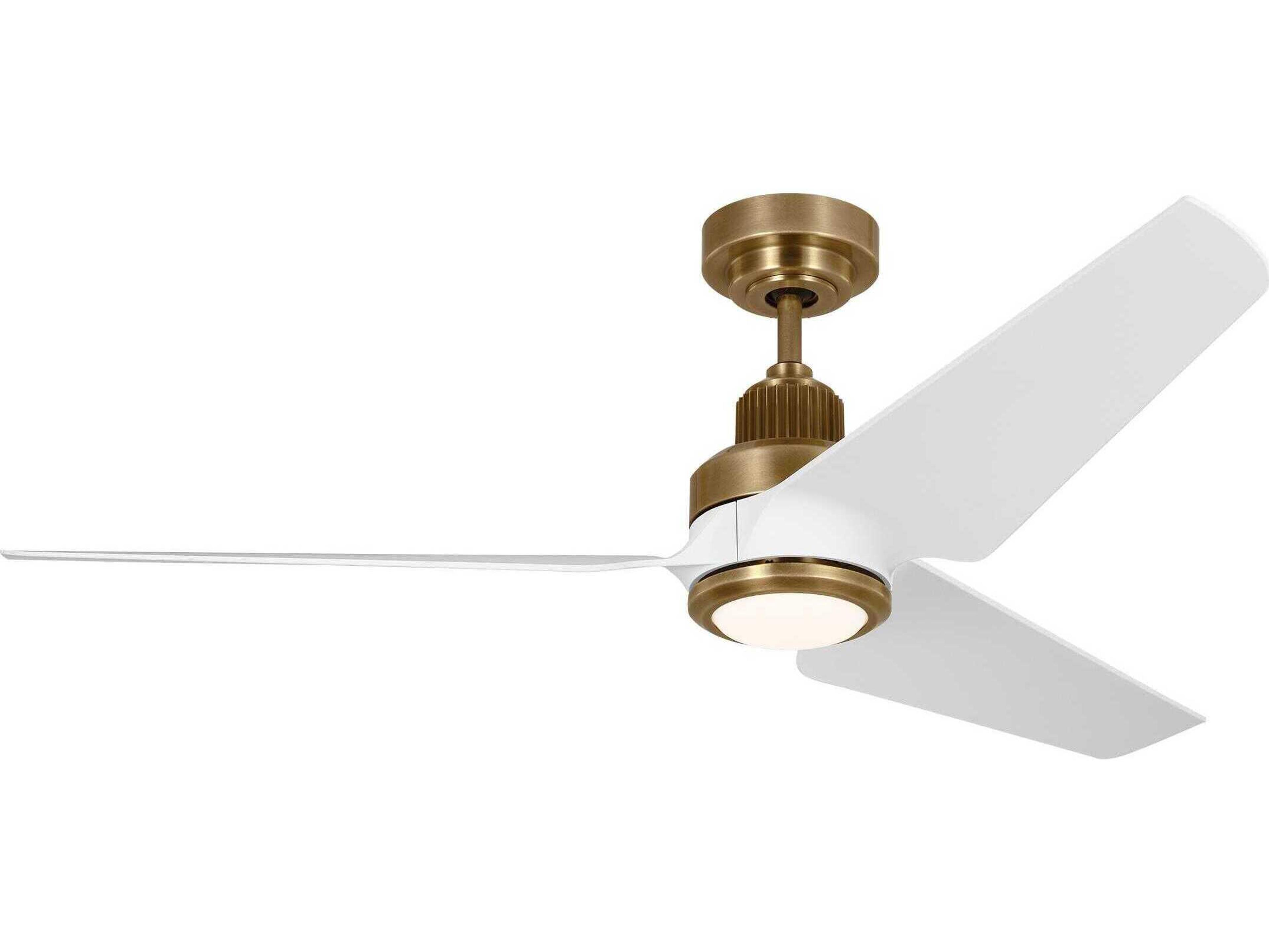 Ruhlmann 52 Inch Smart Ceiling Fan in Hand Rubbed Antique Brass