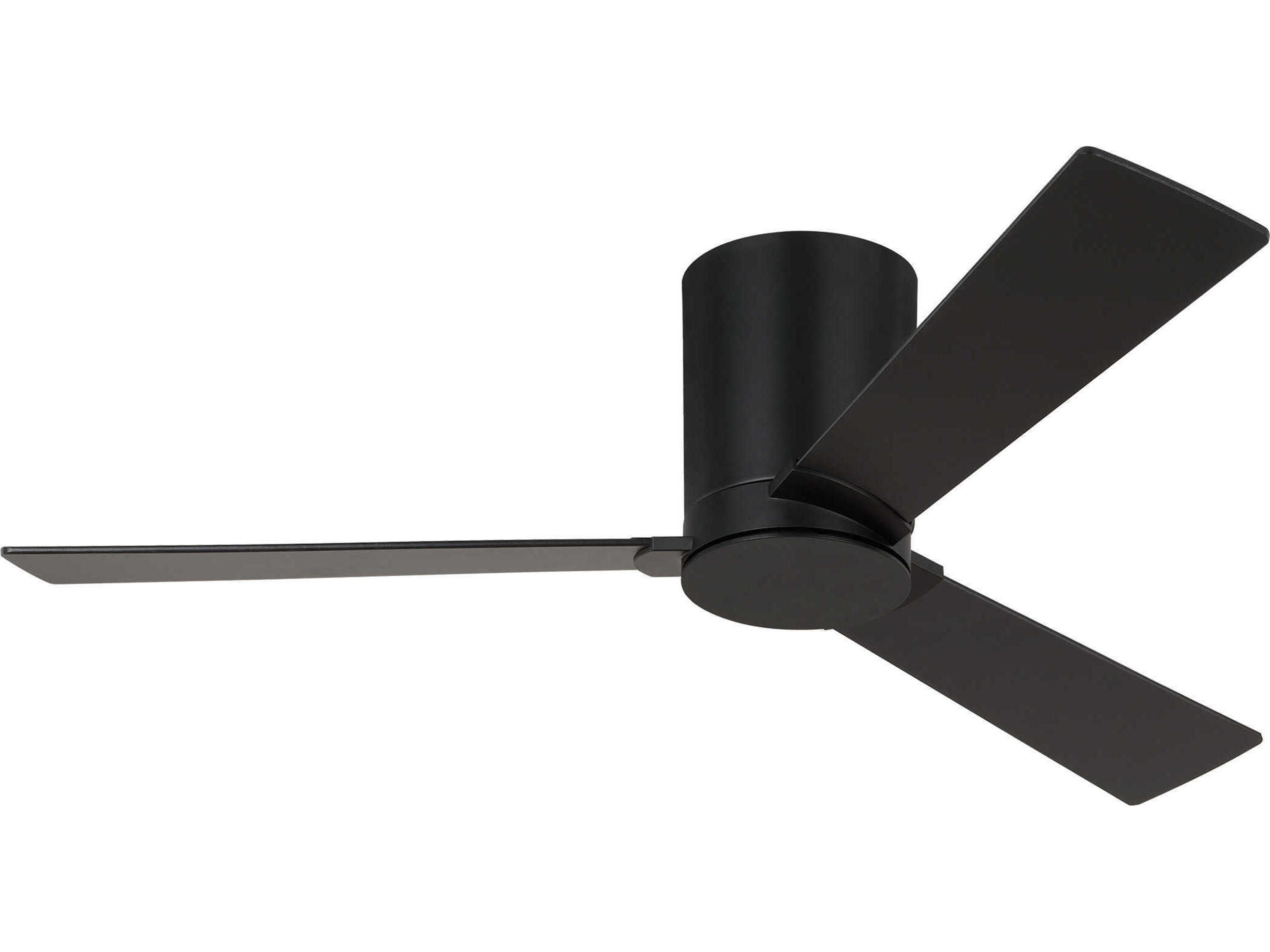 Rozzen Hugger 44 Inch Ceiling Fan in Midnight Black