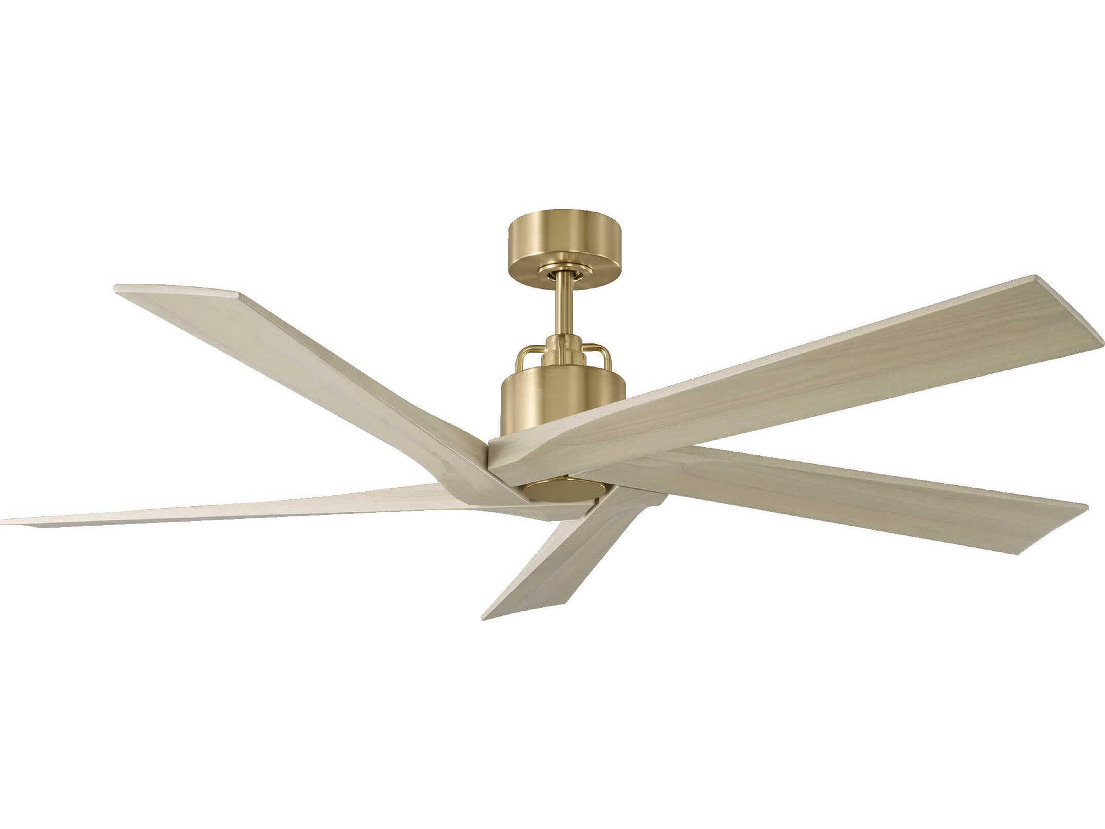 Aspen 56 Inch Ceiling Fan in Burnished Brass