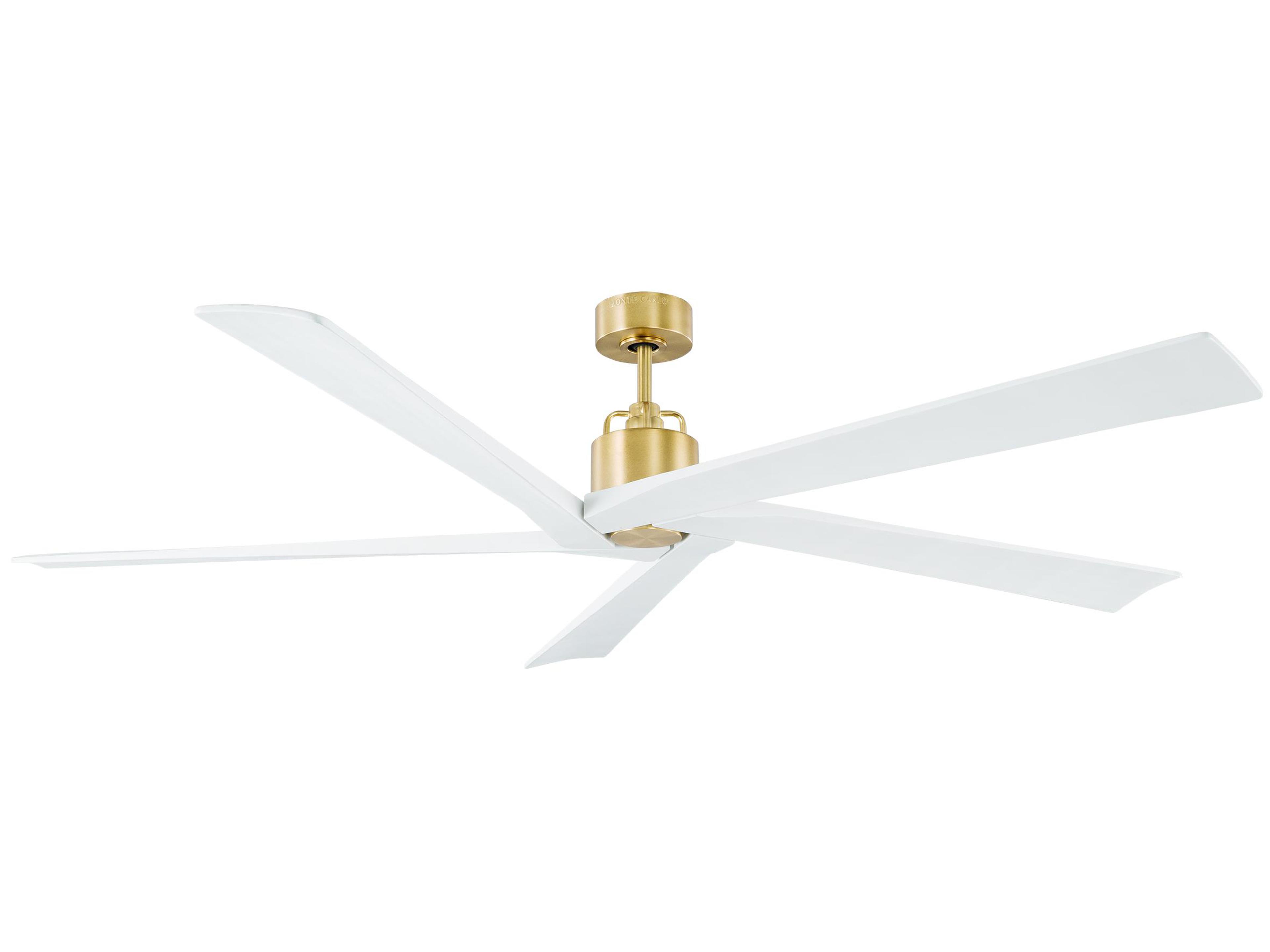 Aspen 70 Inch Ceiling Fan in Burnished Brass Modern
