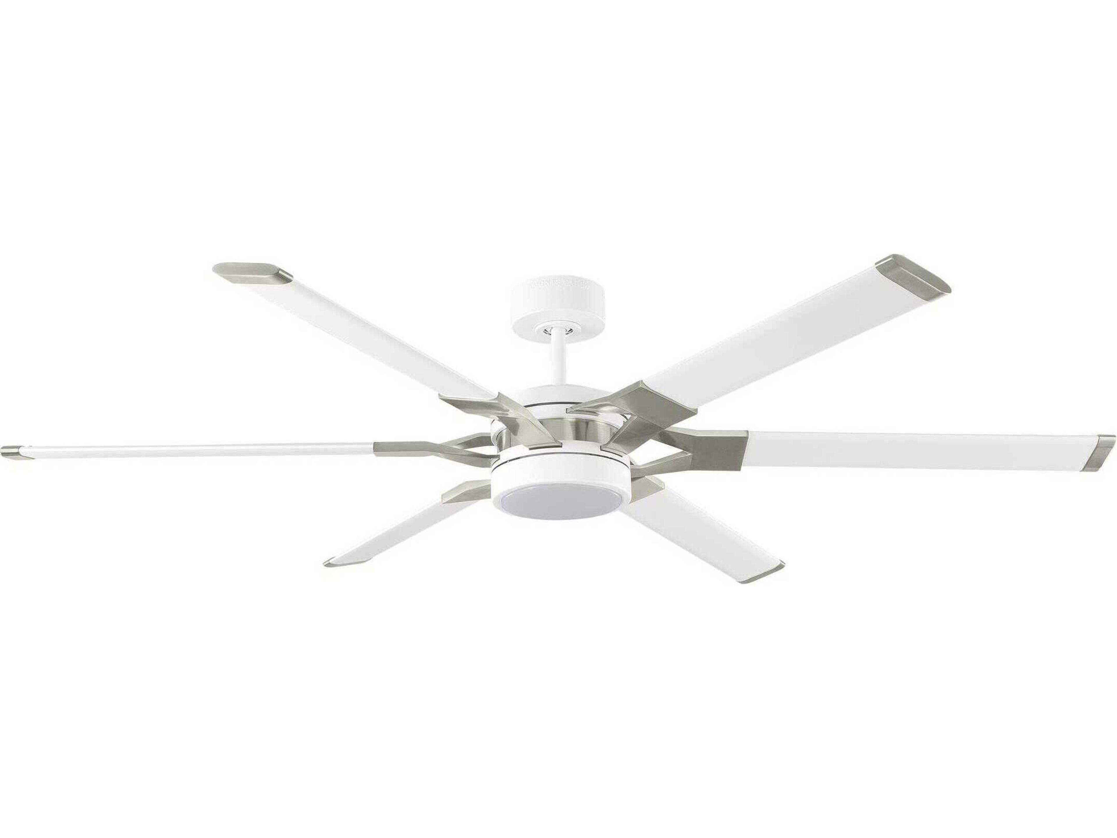 Loft 62 Inch LED Ceiling Fan in Matte White