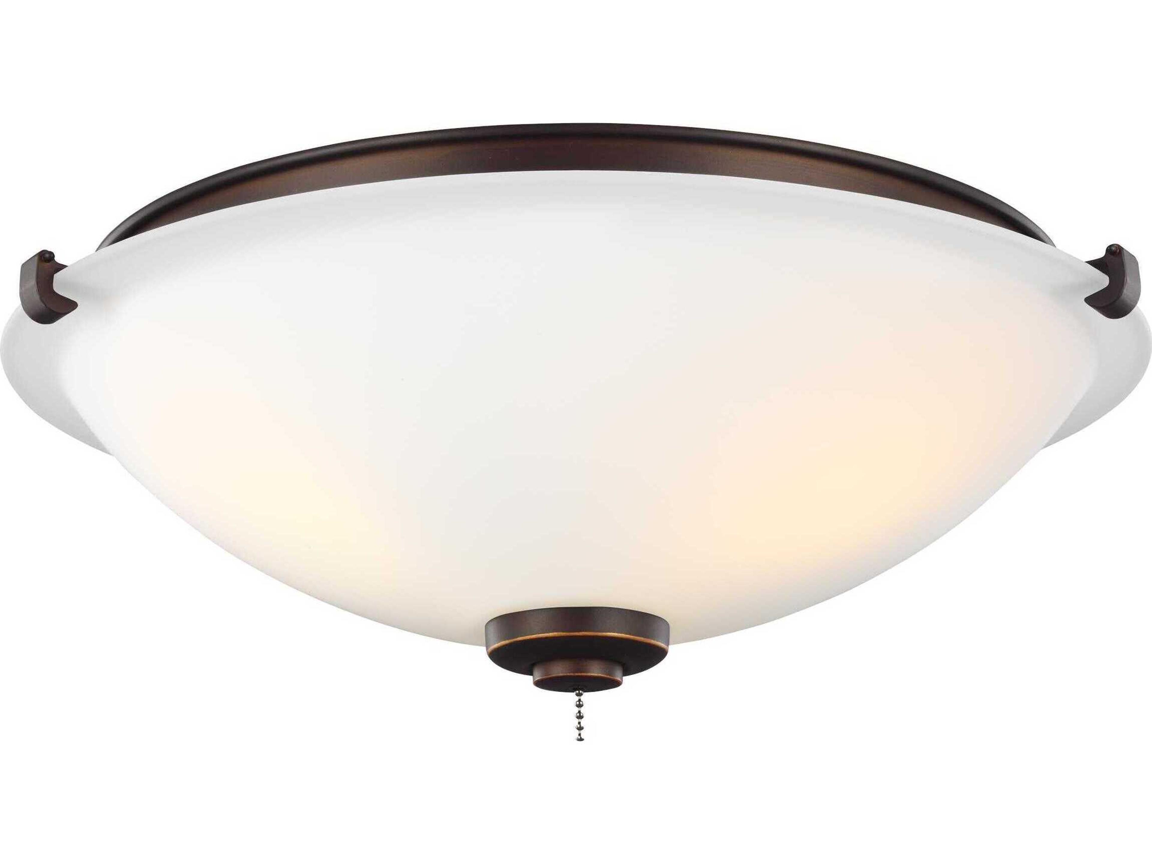 Universal LED Ceiling Fan Light Kit in Roman Bronze