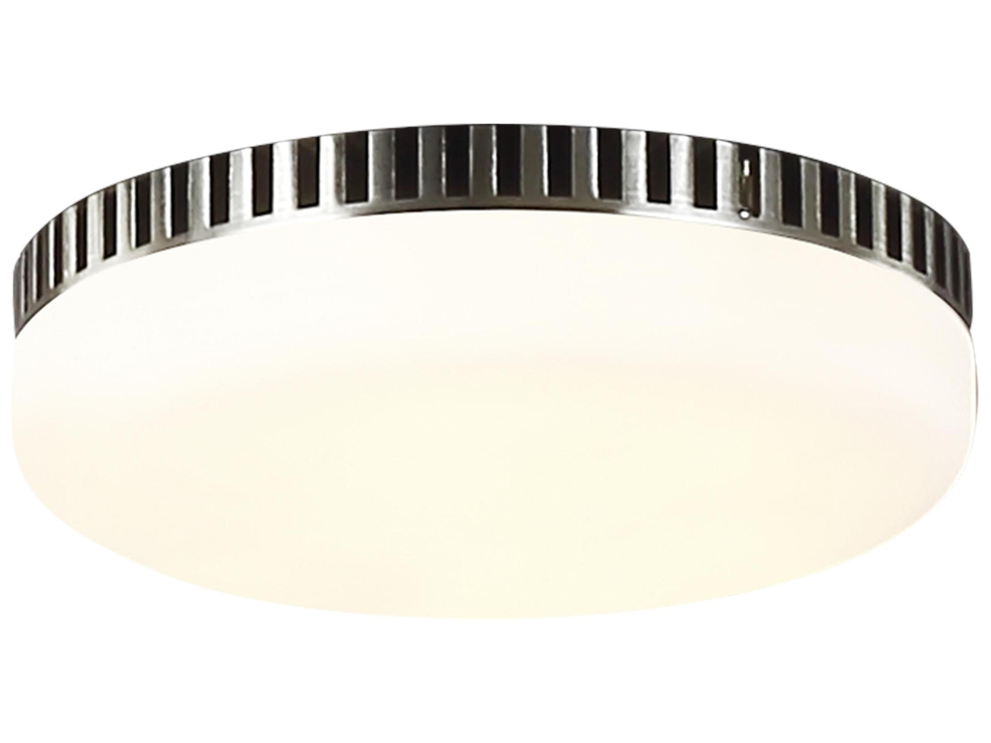 Arcade LED Ceiling Fan Light Kit Brushed Steel Modern