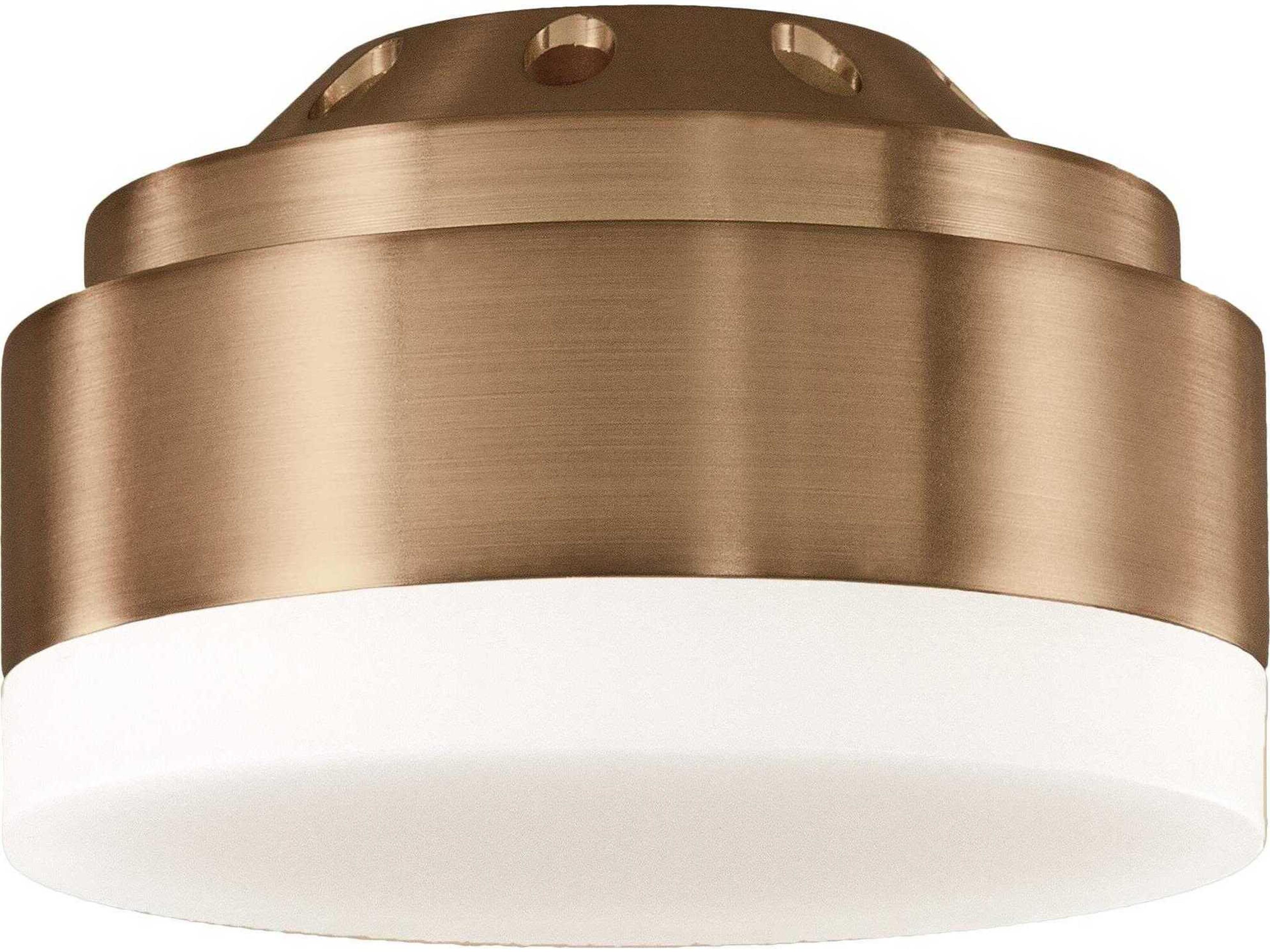 Aspen LED Ceiling Fan Light Kit in Burnished Brass